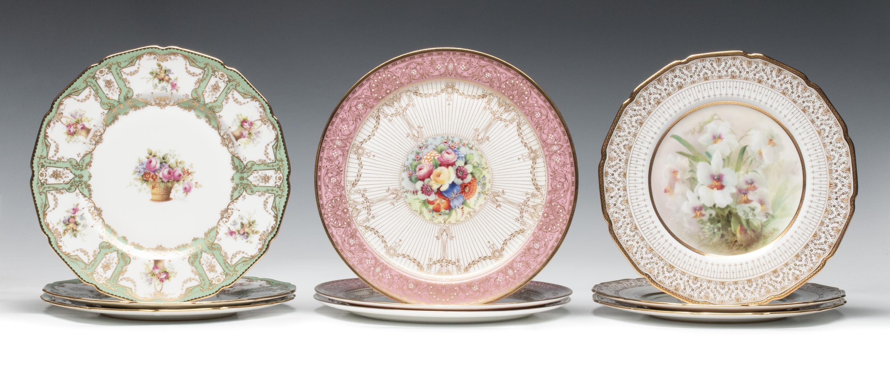 SERVICE PLATES BY ROYAL DOULTON AND ROYAL WORCESTER