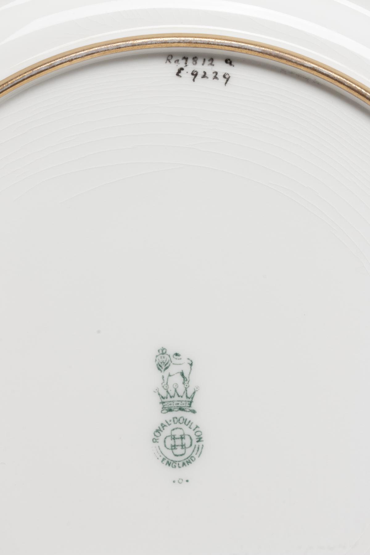 SERVICE PLATES BY ROYAL DOULTON AND ROYAL WORCESTER