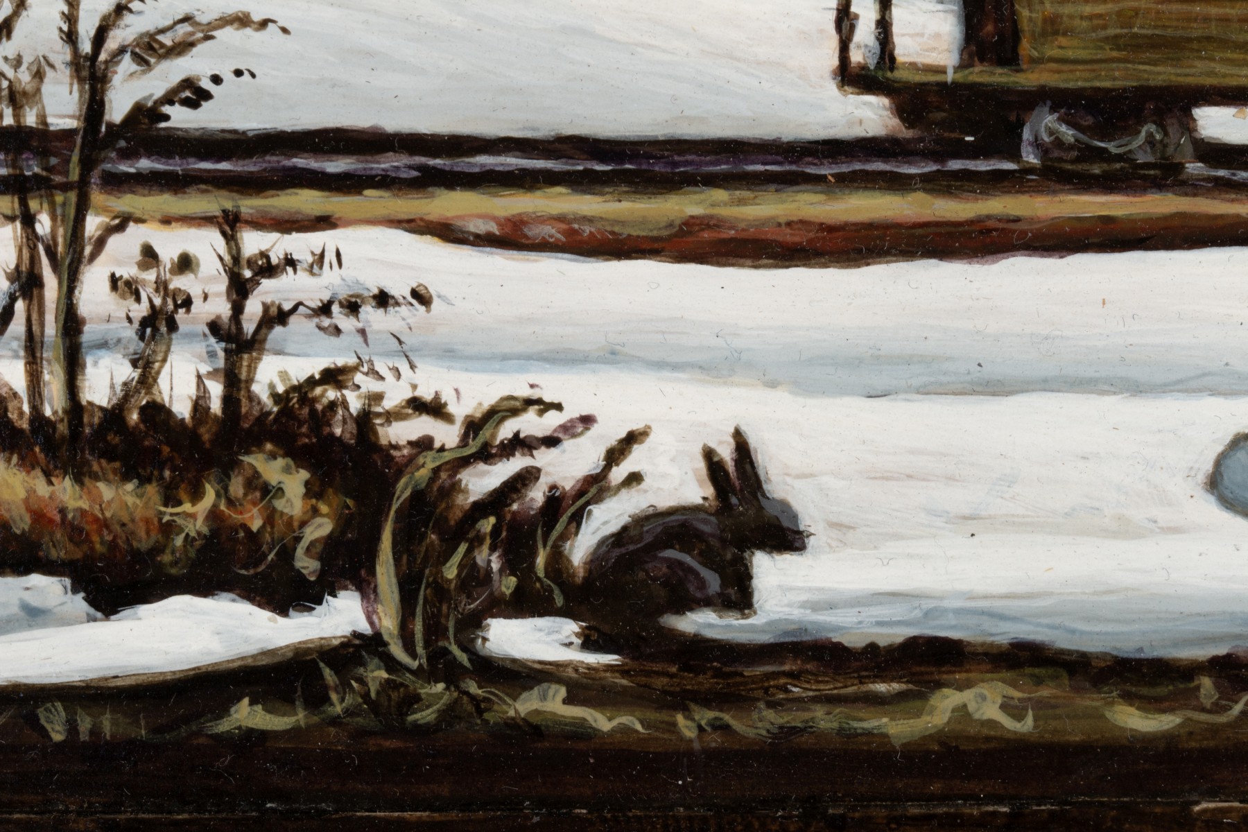 AARON PYLE (1903-1972) EGG TEMPERA ON ARTIST'S BOARD