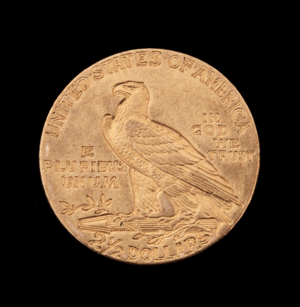 A 1910 $2.50 QUARTER EAGLE GOLD COIN