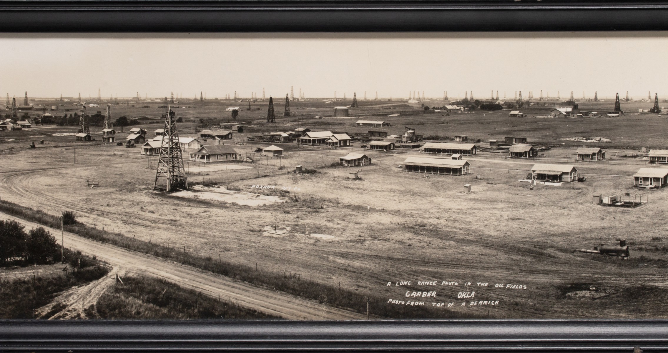 E.J. BANKS WICHITA KANSAS OIL FIELD PANORAMA PHOTOGRAPH