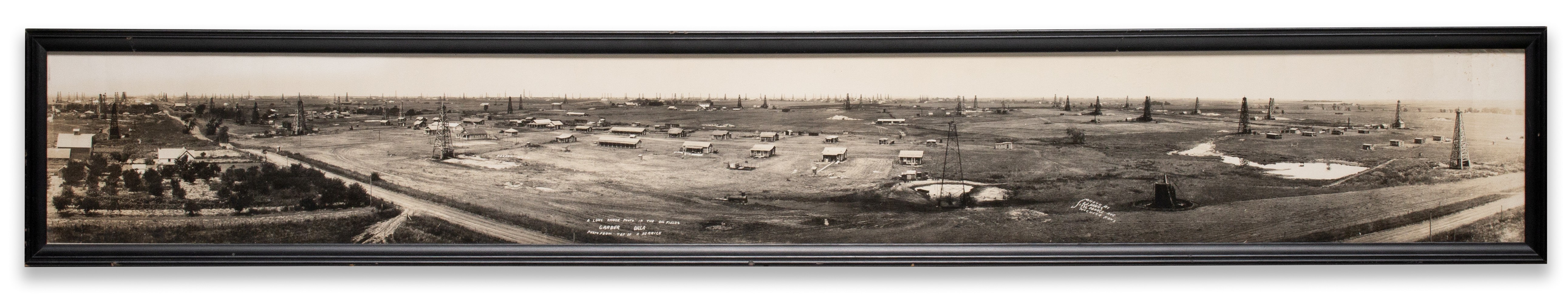 E.J. BANKS WICHITA KANSAS OIL FIELD PANORAMA PHOTOGRAPH