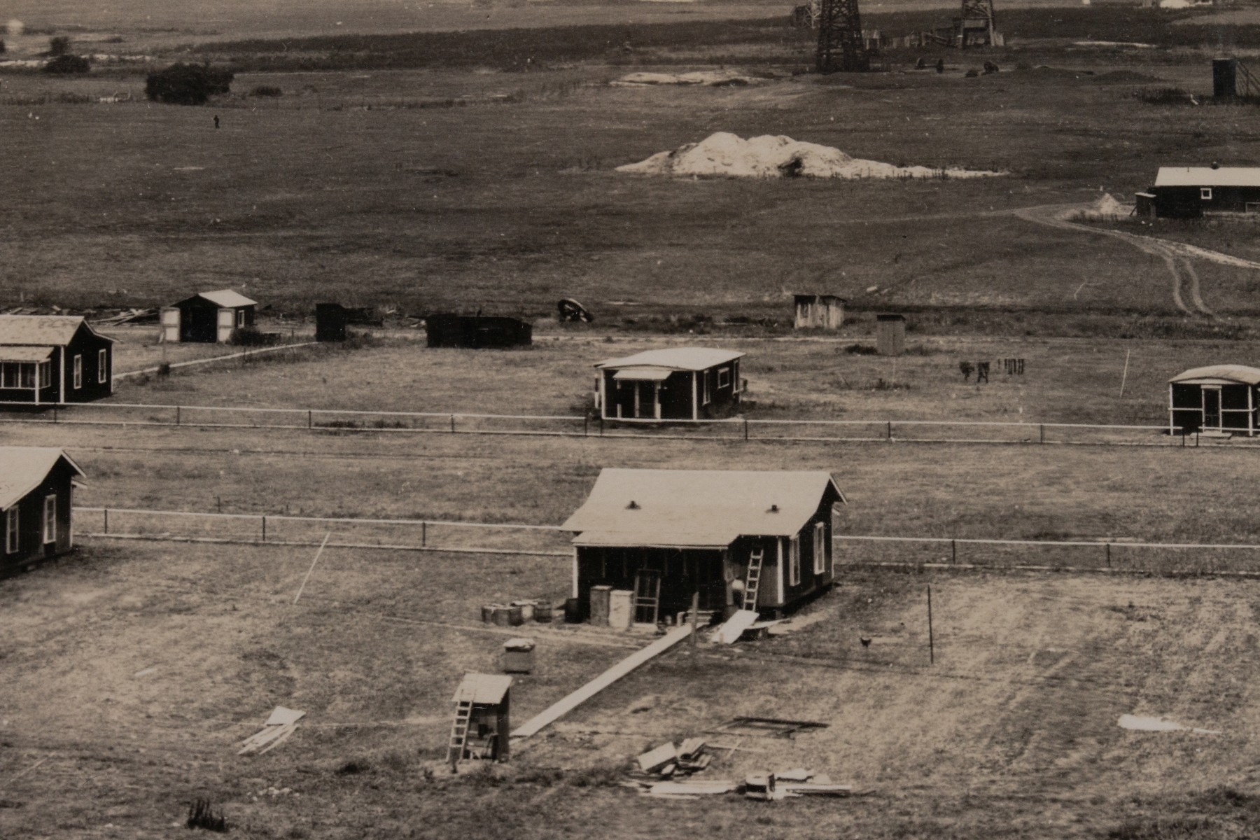 E.J. BANKS WICHITA KANSAS OIL FIELD PANORAMA PHOTOGRAPH