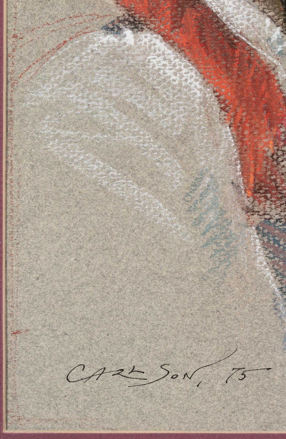 GEORGE CARLSON (BORN 1940) PASTEL ON PAPER