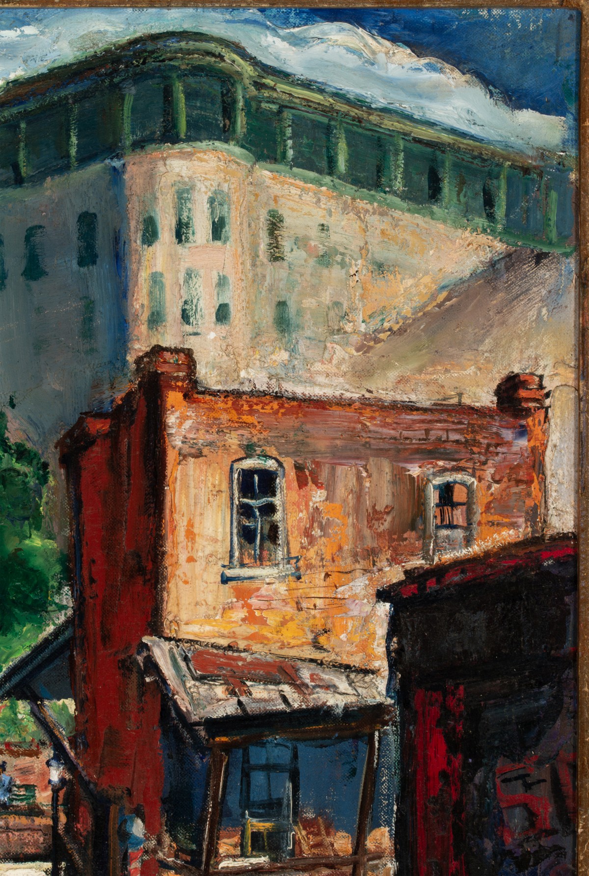 LOUIS FREUND (1905-1999) ARKANSAS REGIONALIST TOWN VIEW