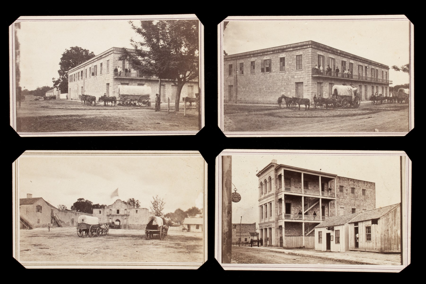 RARE IMPORTANT CDV VIEWS OF SAN ANTONIO BY HENRY DOERR