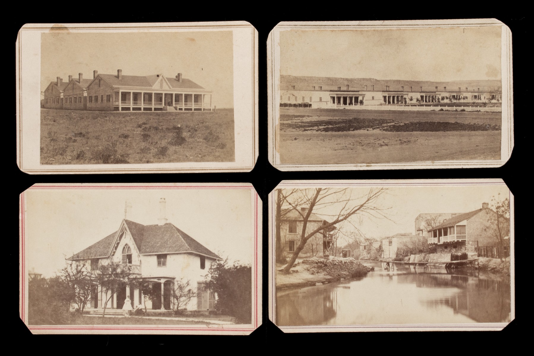 RARE IMPORTANT CDV VIEWS OF SAN ANTONIO BY HENRY DOERR