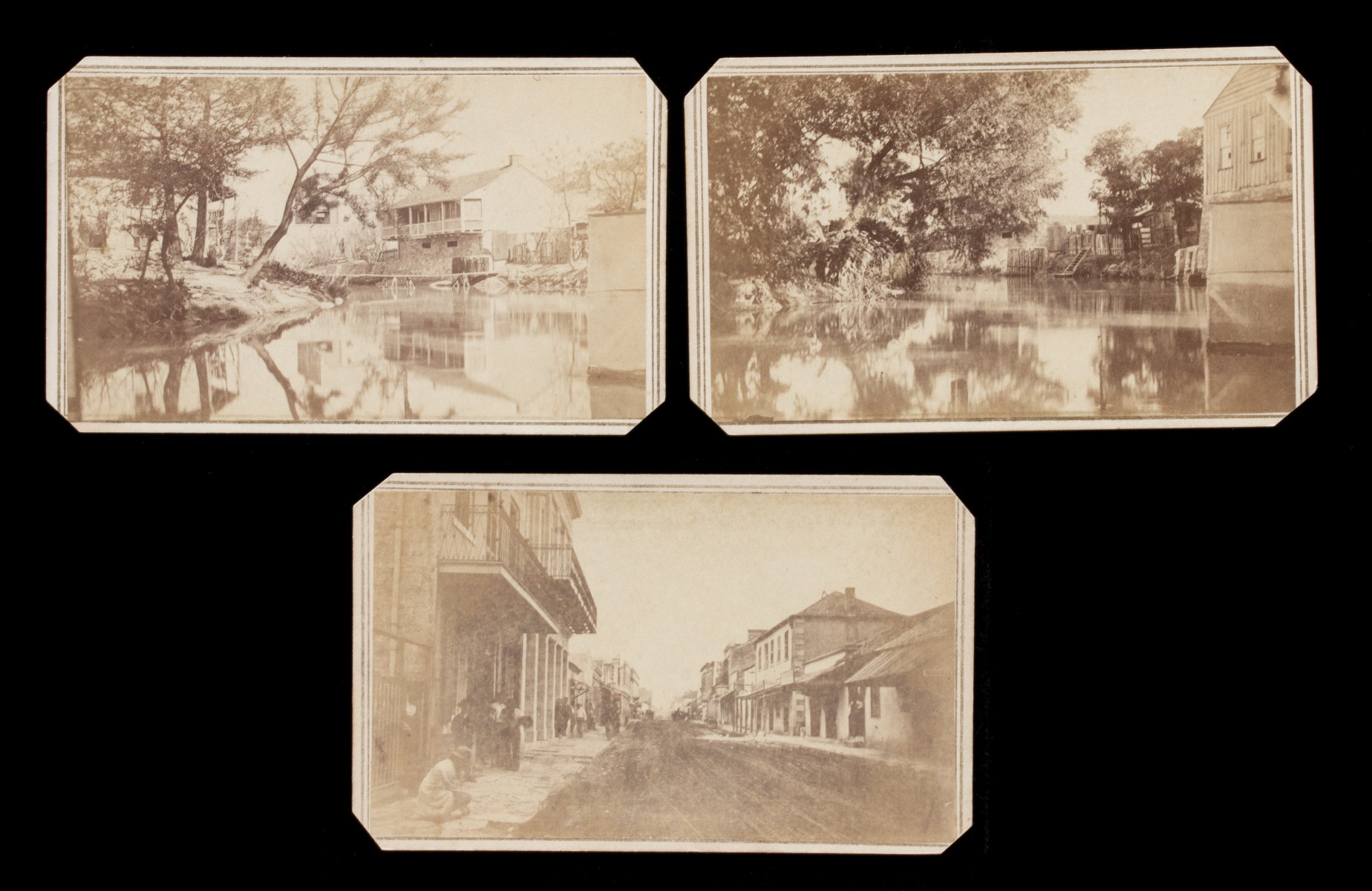 RARE IMPORTANT CDV VIEWS OF SAN ANTONIO BY HENRY DOERR