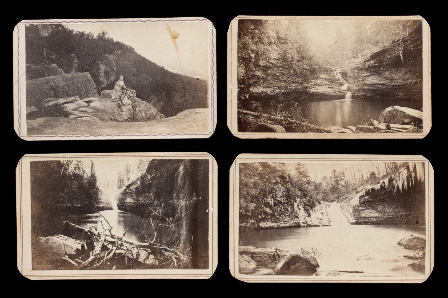 THIRTEEN LOOKOUT MOUNTAIN TENNESSEE CDV PHOTOGRAPHS