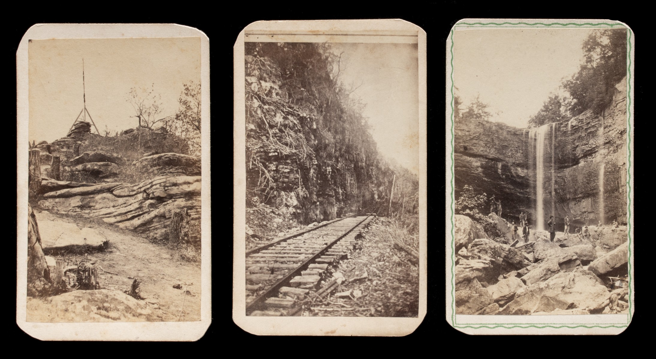 THIRTEEN LOOKOUT MOUNTAIN TENNESSEE CDV PHOTOGRAPHS