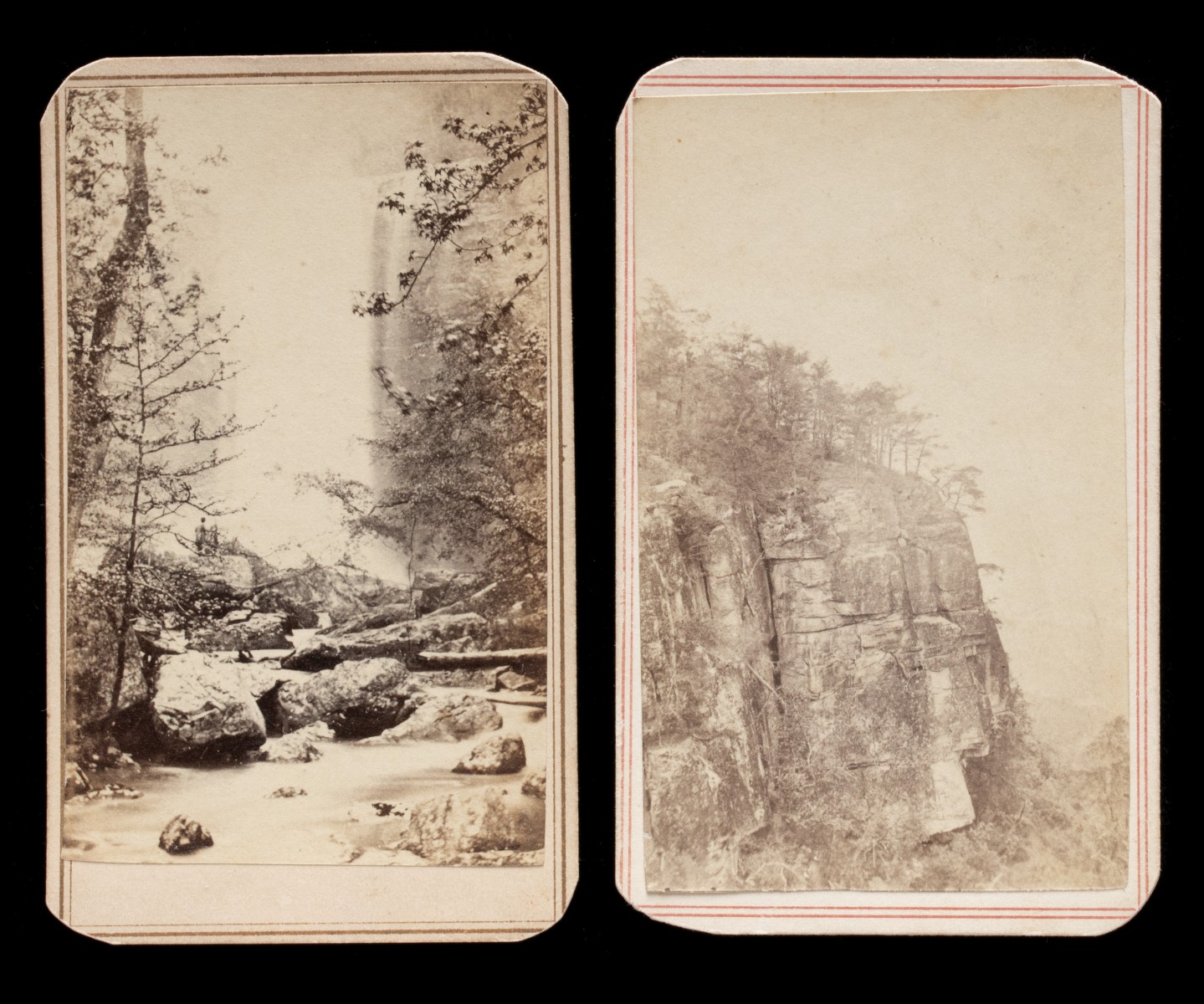 THIRTEEN LOOKOUT MOUNTAIN TENNESSEE CDV PHOTOGRAPHS