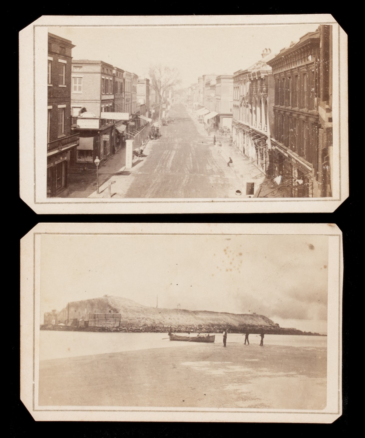 NINE QUIMBY & CO CDV VIEWS OF CHARLESTON CIRCA 1865