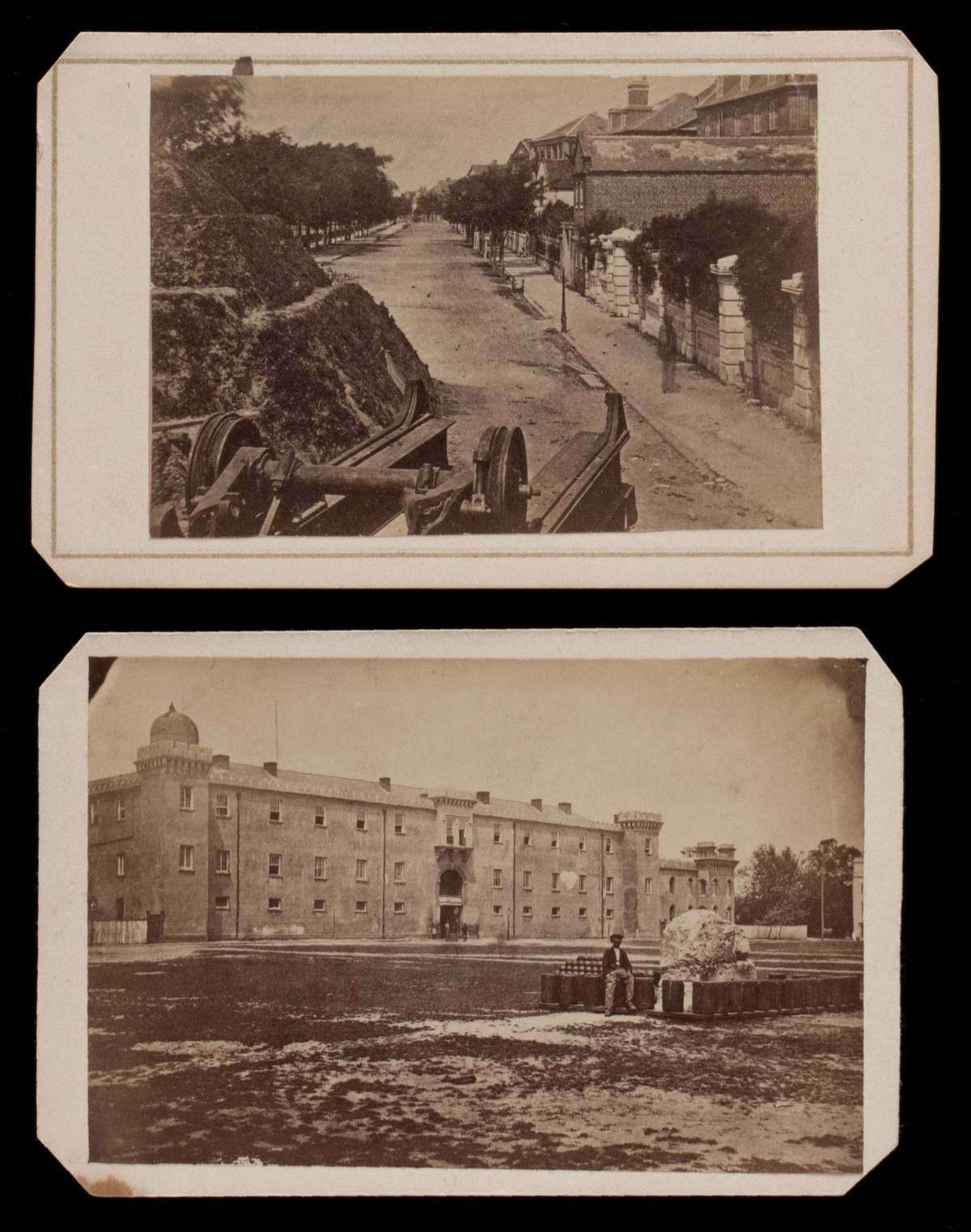 NINE QUIMBY & CO CDV VIEWS OF CHARLESTON CIRCA 1865