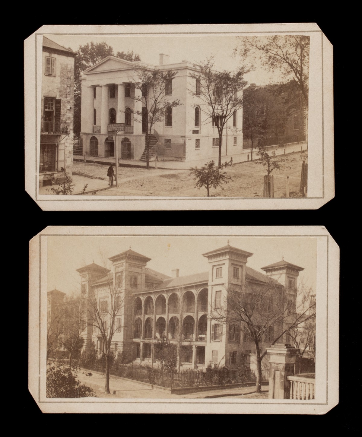 NINE QUIMBY & CO CDV VIEWS OF CHARLESTON CIRCA 1865