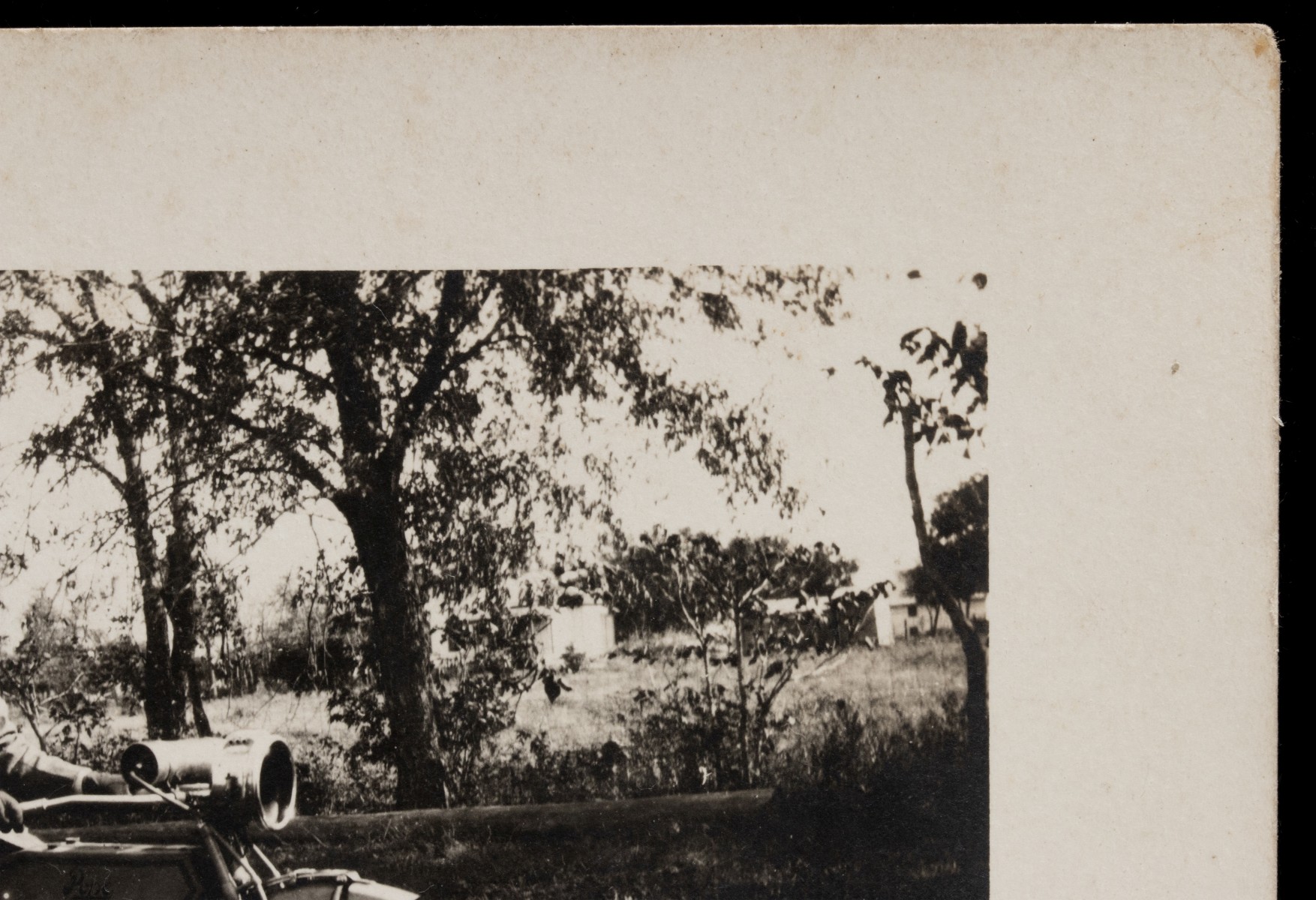 TWO REAL PHOTO POST CARDS WITH EARLY POPE MOTORCYCLE