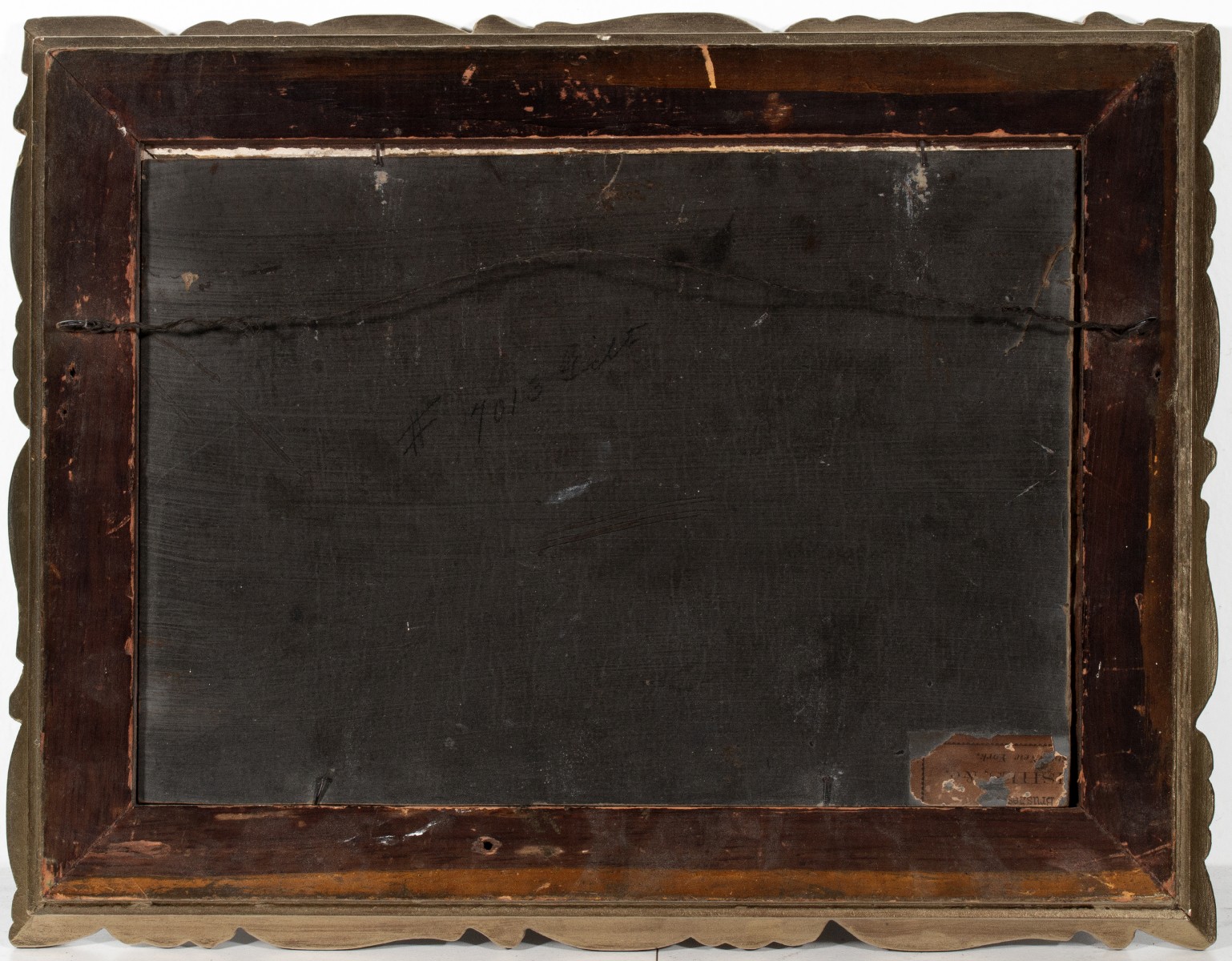 A 19TH CENT AMERICAN SCHOOL TROUT OIL ON ACADEMY BOARD