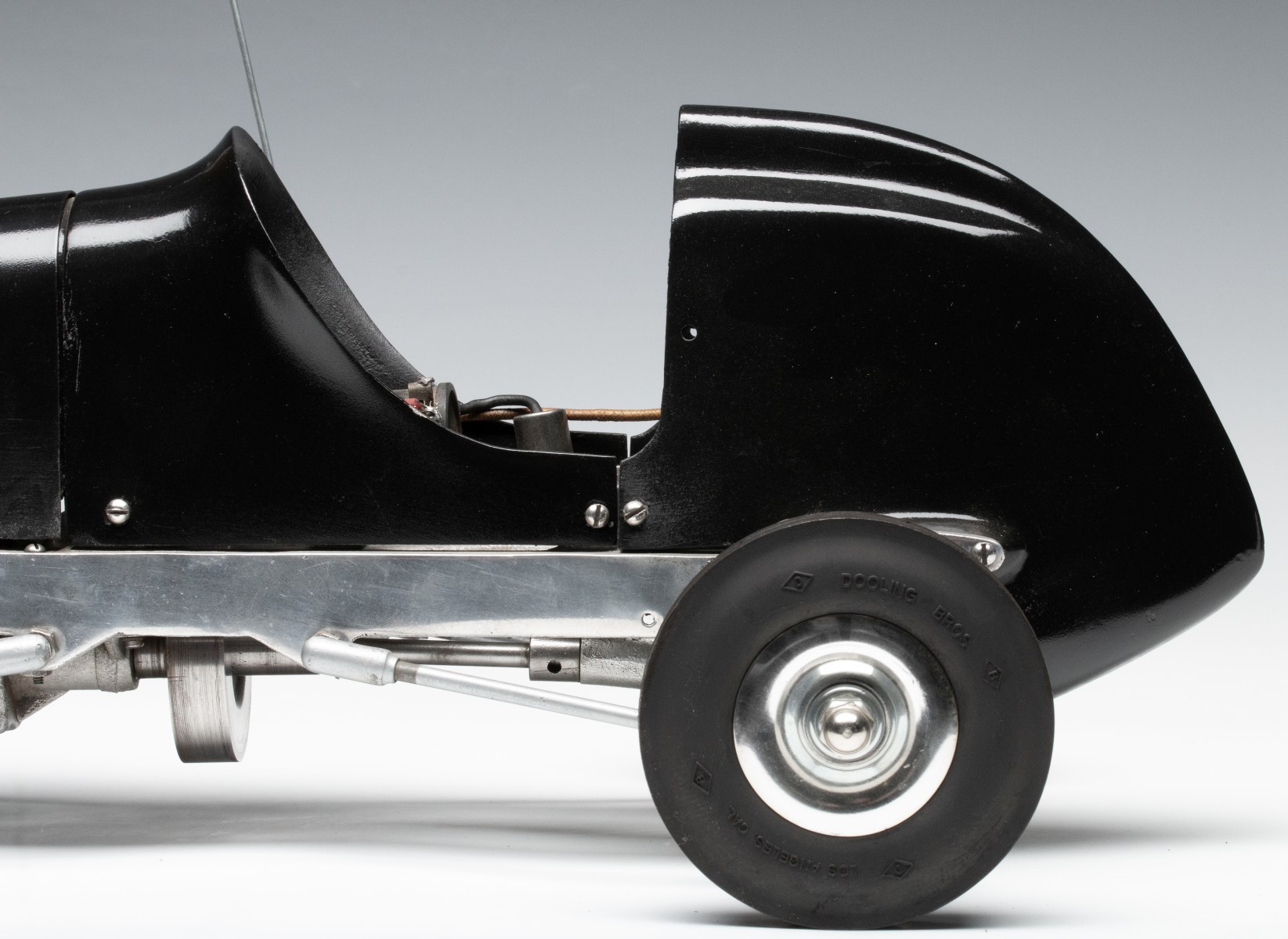 A 1939 DOOLING BROTHERS 'MERCURY' REAR DRIVE TETHER CAR