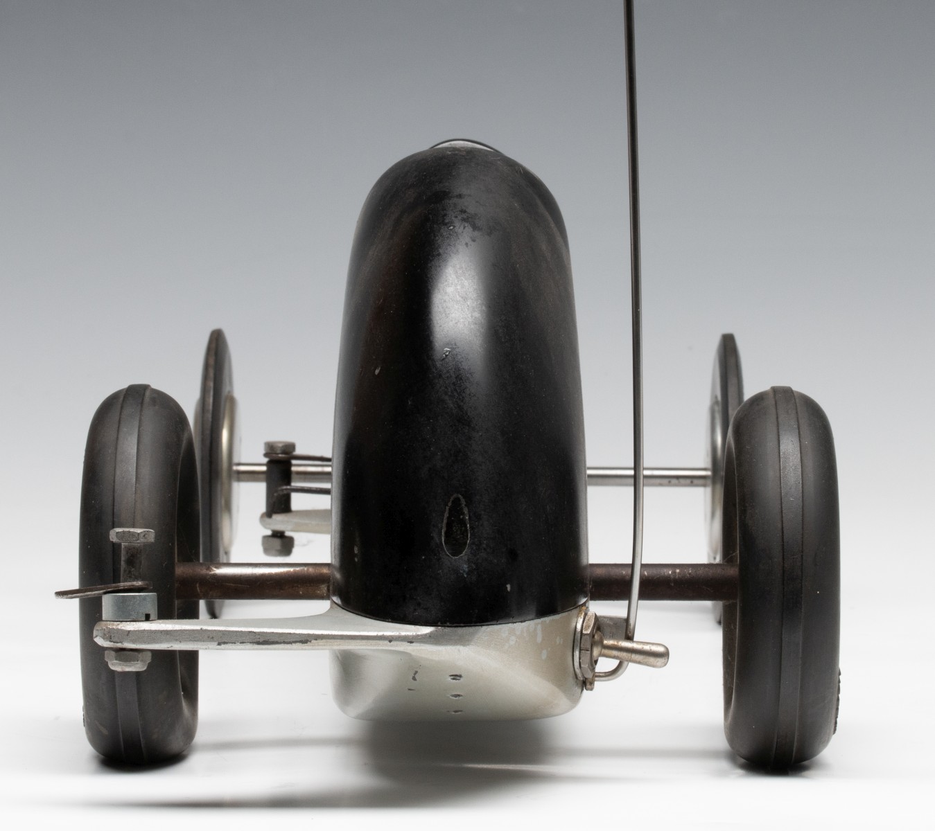 A DURO-MATIC 'INVADER' TETHER CAR WITH MCCOY REDHEAD