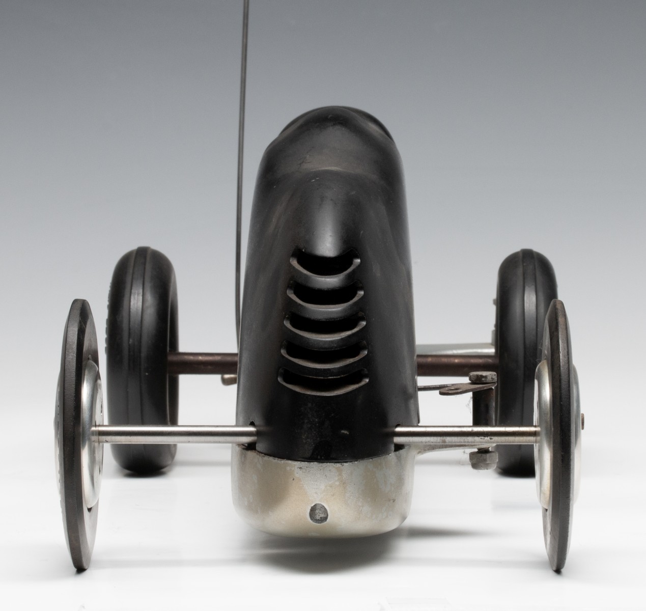 A DURO-MATIC 'INVADER' TETHER CAR WITH MCCOY REDHEAD