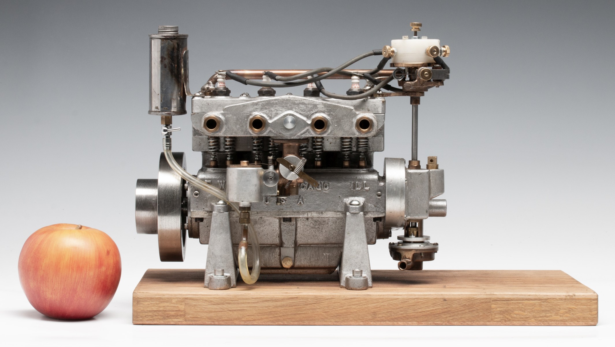 A FOUR CYLINDER MODEL GAS ENGINE BY ELMER WALL CHICAGO