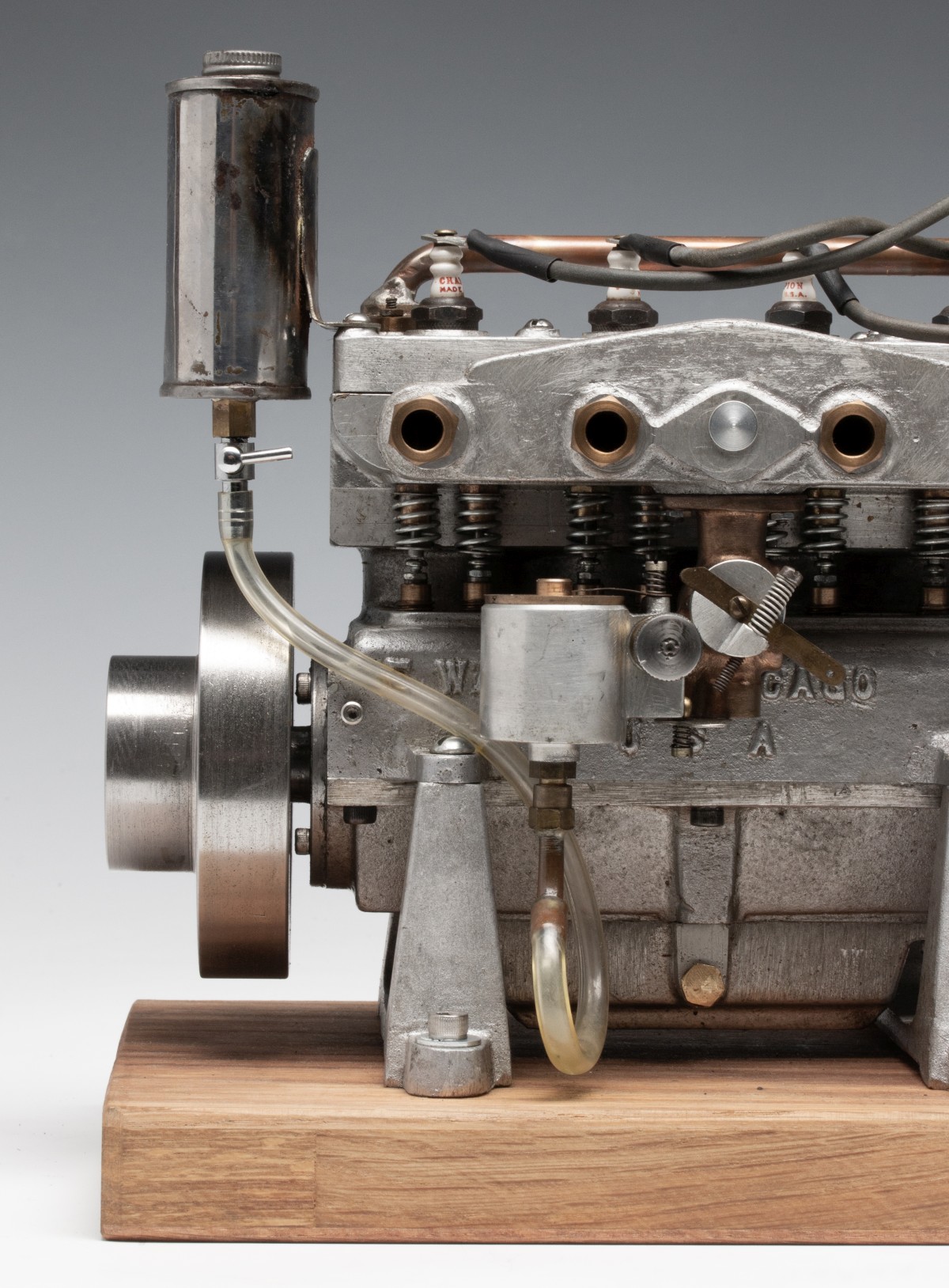 A FOUR CYLINDER MODEL GAS ENGINE BY ELMER WALL CHICAGO