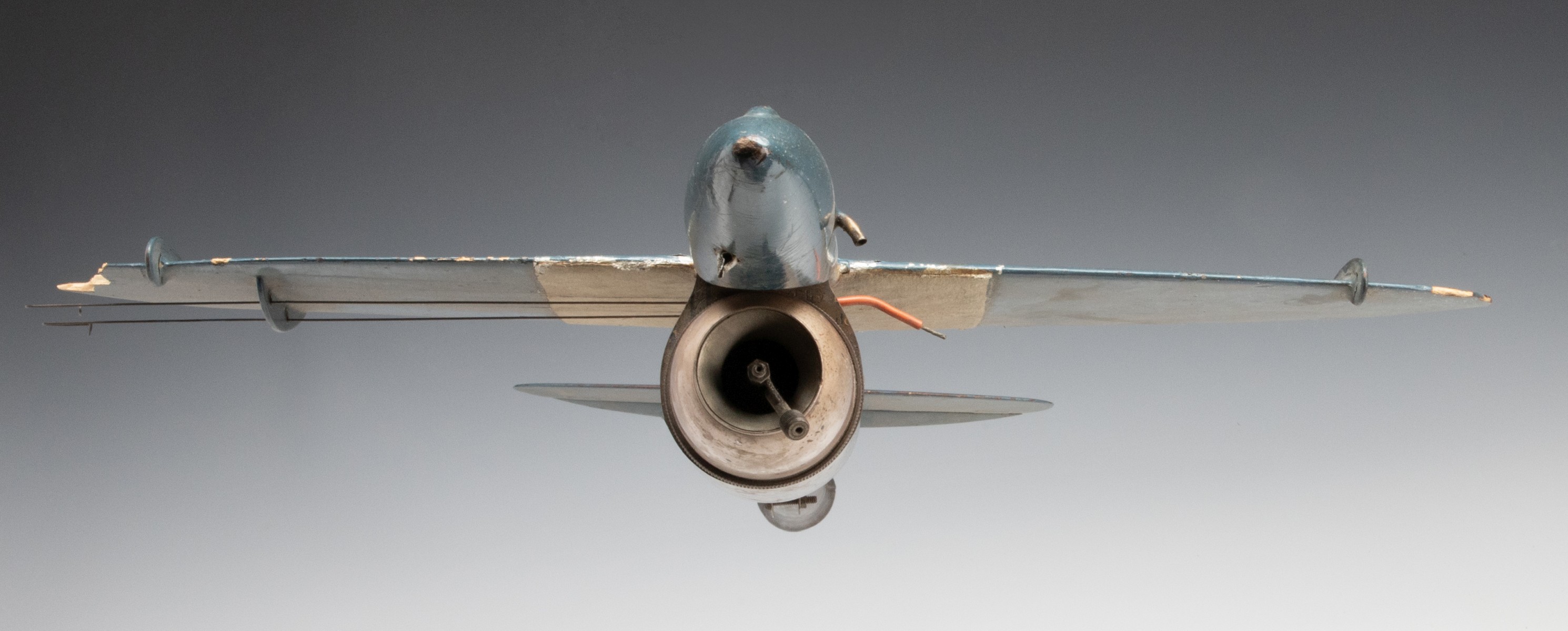 A VINTAGE CONTROL LINE PLANE WITH DYNA-JET ENGINE