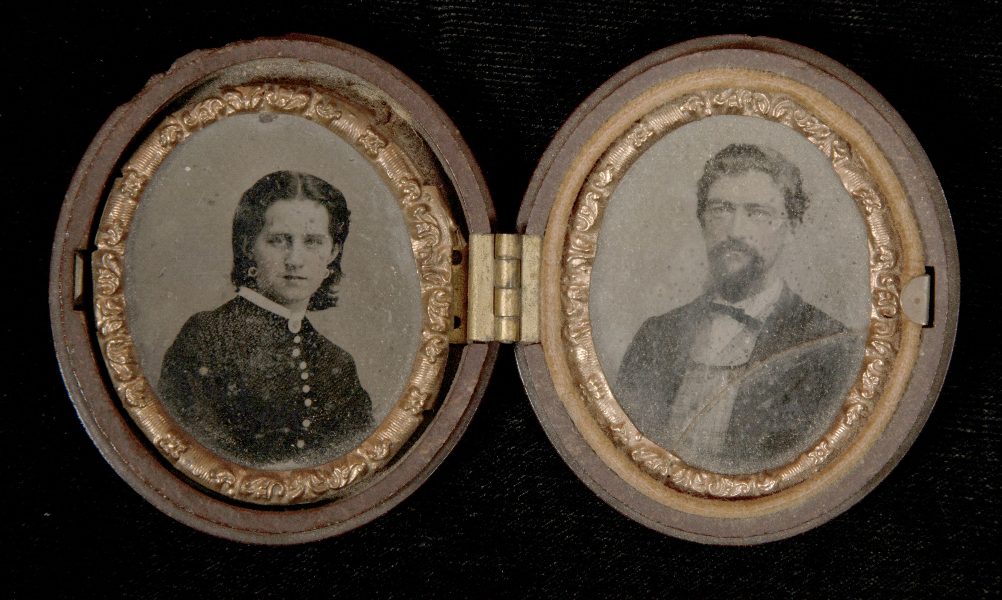 A COLLECTION OF GEM SIZE AND OTHER TINTYPE PORTRAITS