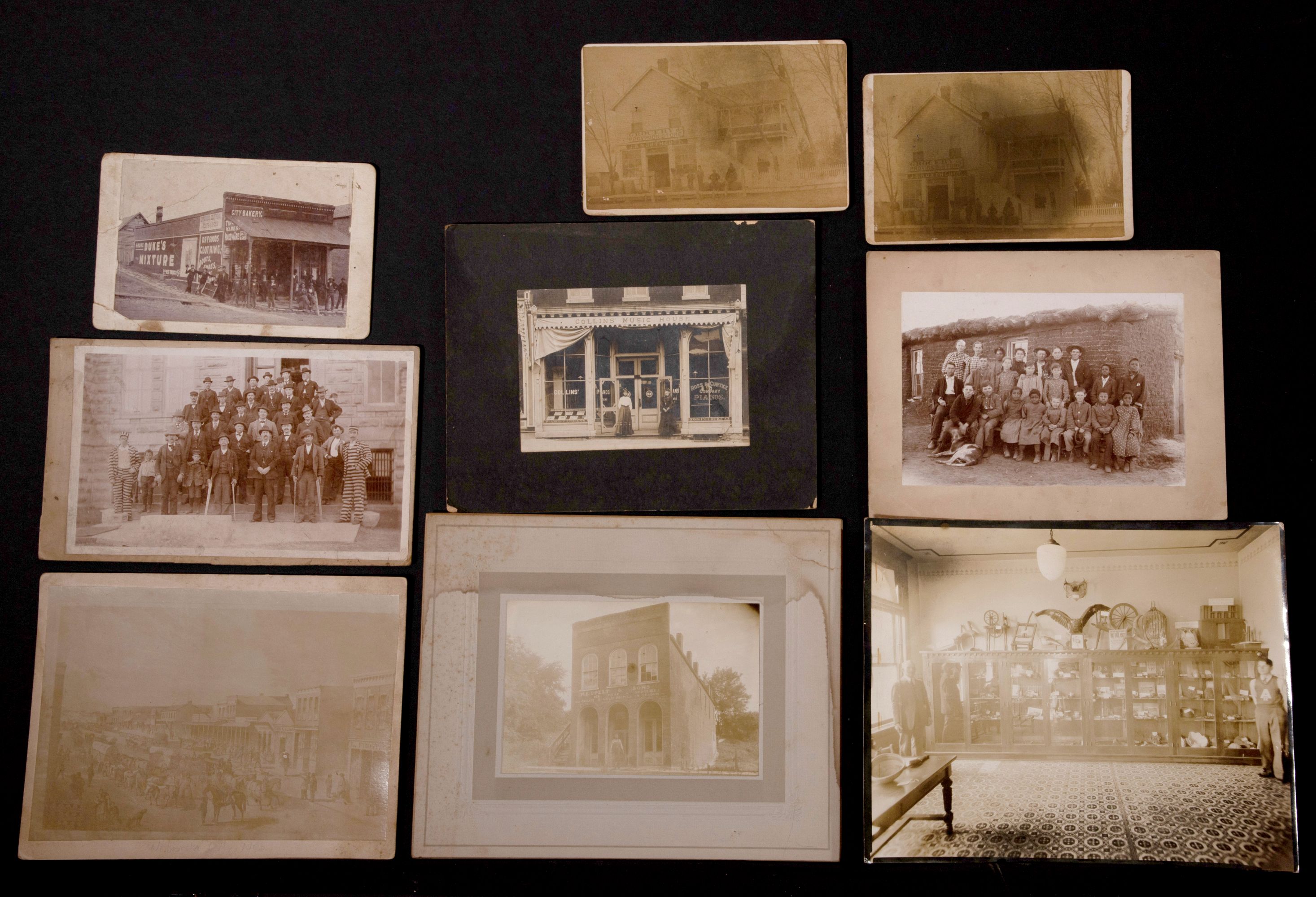 TWENTY MOUNTED PHOTOS OF NEBRASKA VIEWS 1870-1910