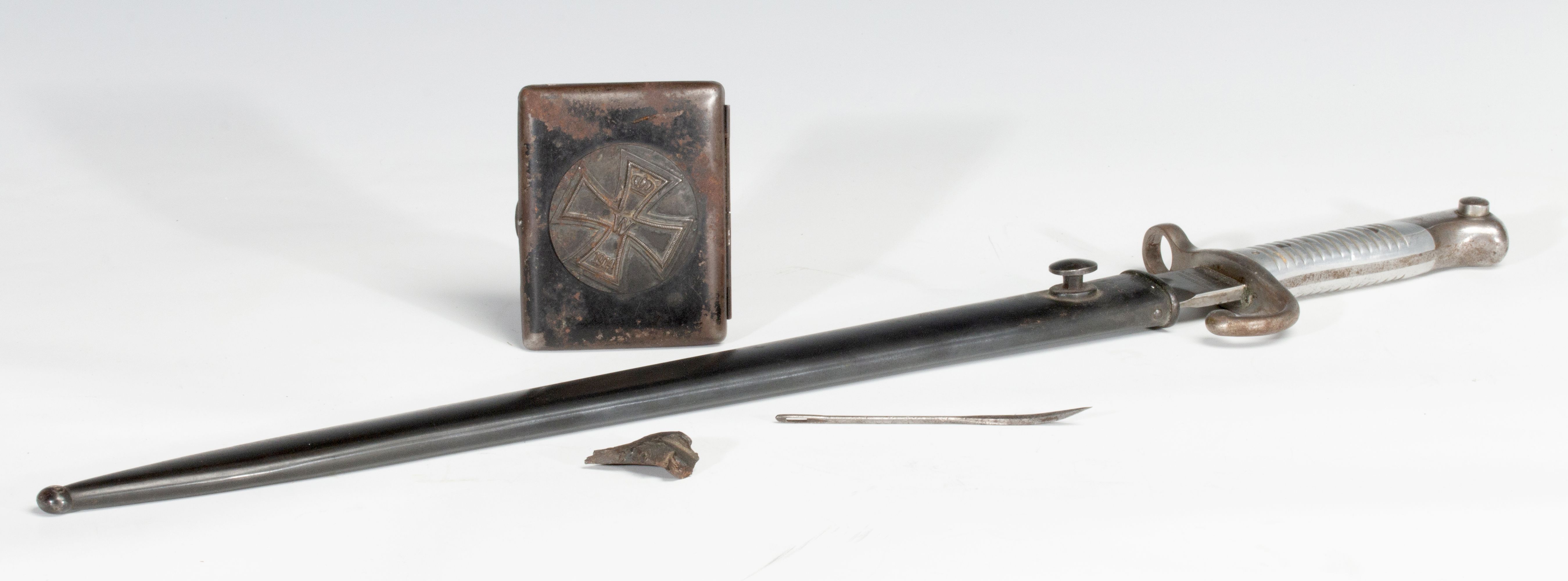 AN 1891 ARGENTINO BAYONET | IRON CROSS CIGARETTE CASE