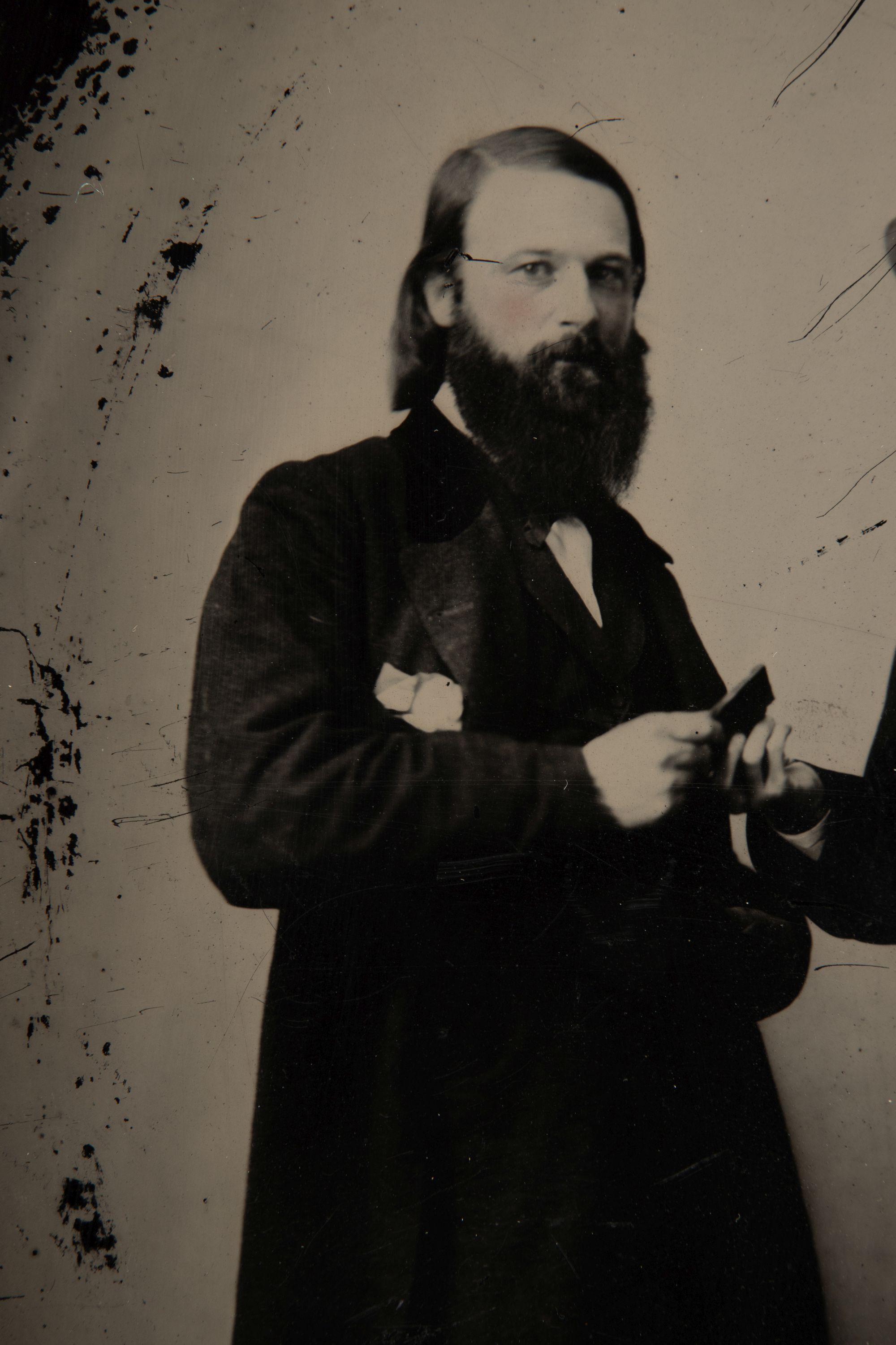 A FULL PLATE AMBROTYPE OF TWO MEN AND PRESENTATION