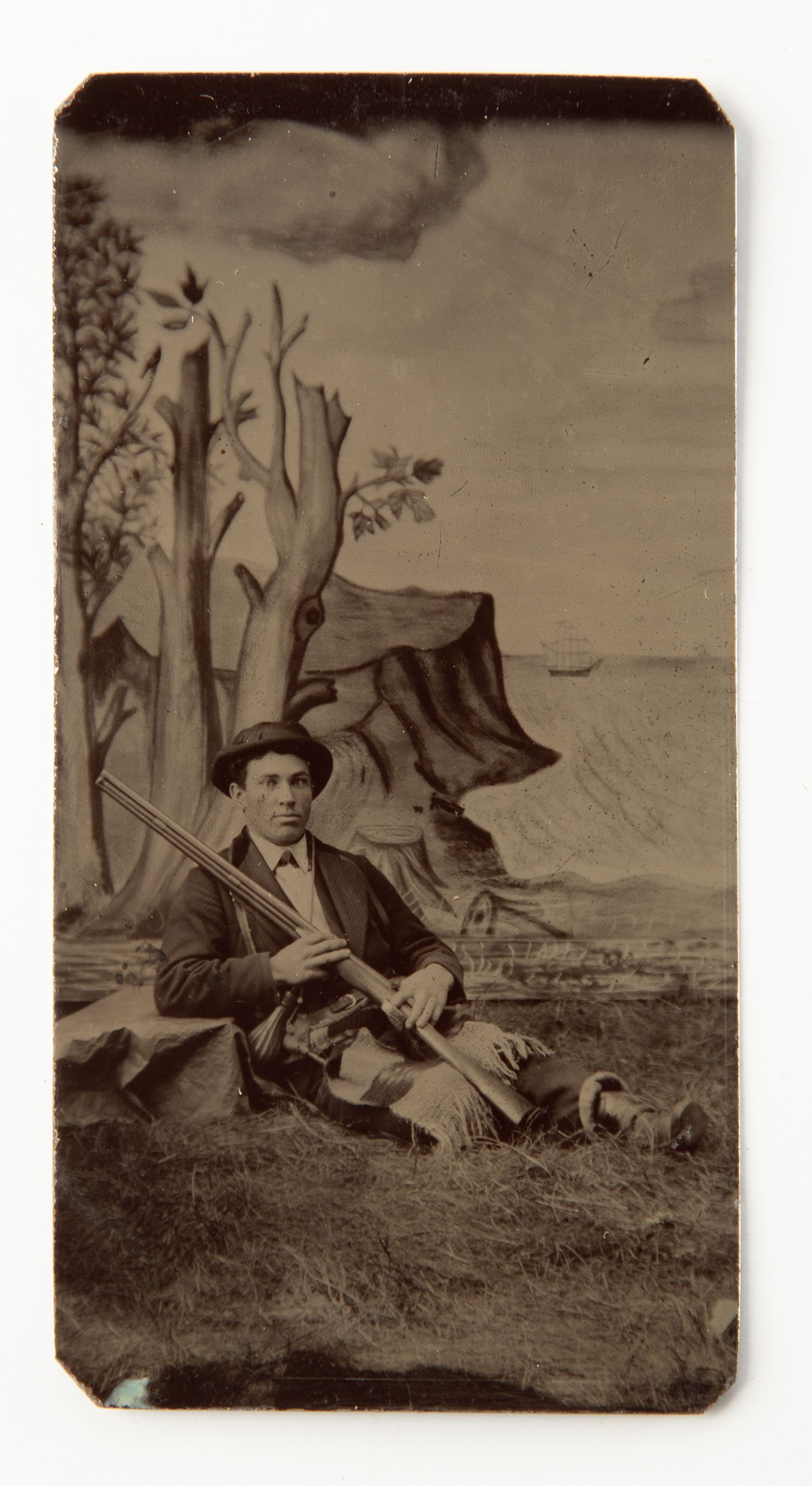 TWELVE TINTYPE IMAGES UP TO FULL PLATE SIZE