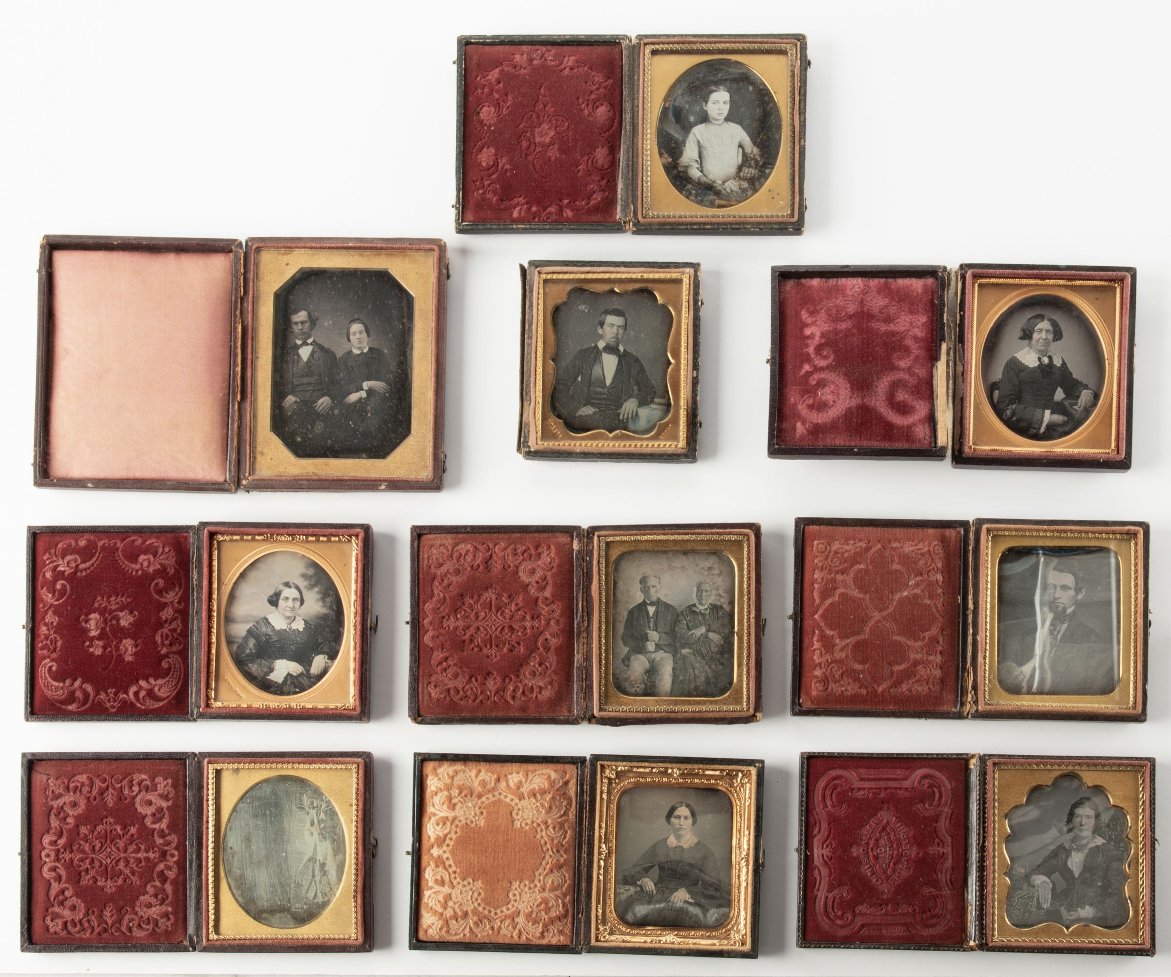 A COLLECTION OF TEN DAGUERREOTYPE IMAGES