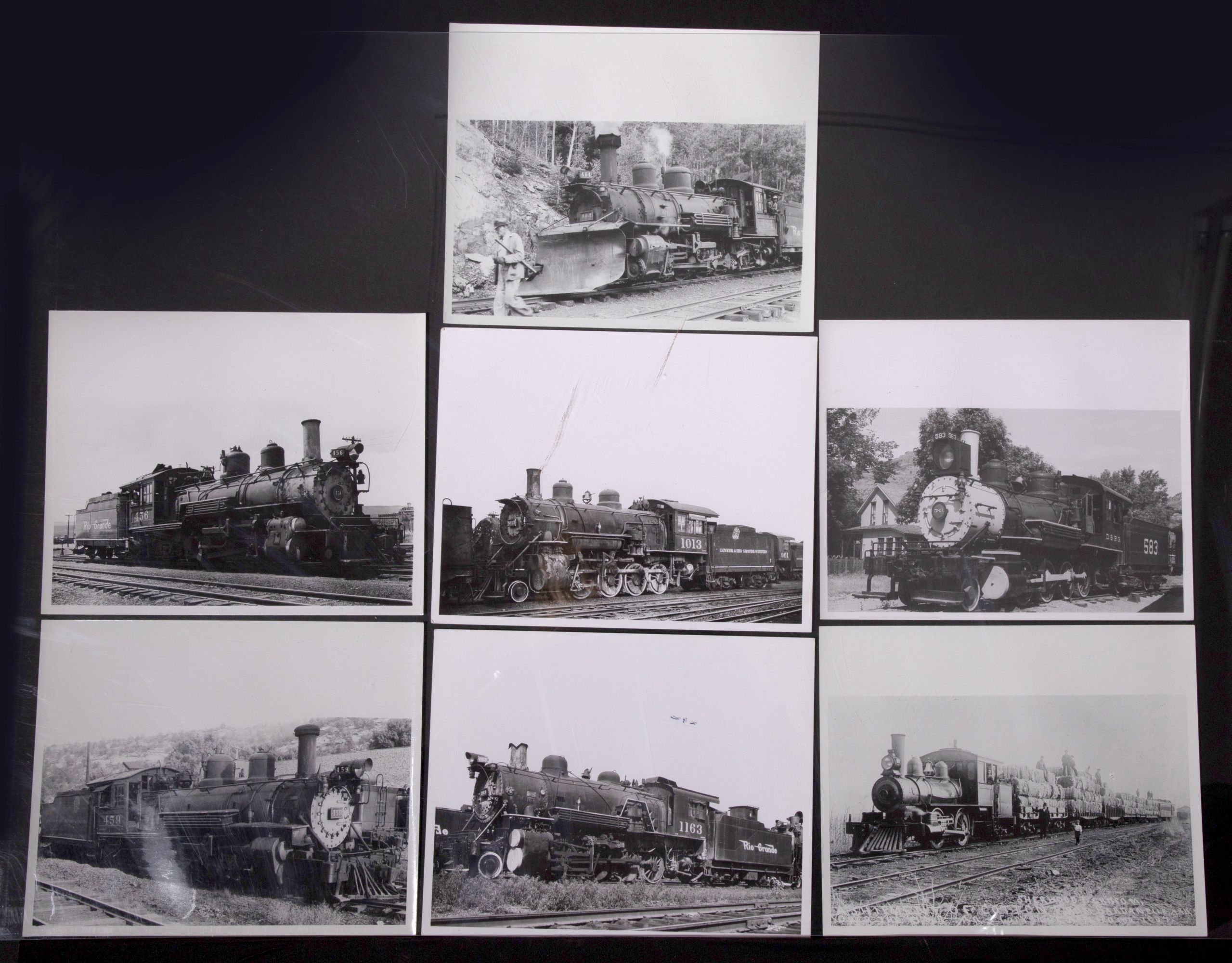 RAILROAD, HORSE DRAWN, TRANSPORTATION PHOTOS 1880-1920