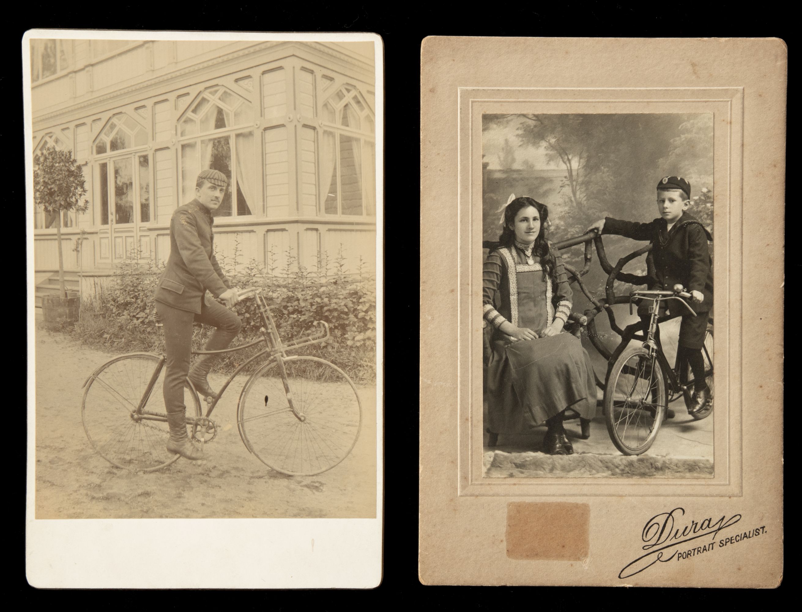 TEN 19TH CENTURY IMAGES OF CYCLISTS AND BICYCLES