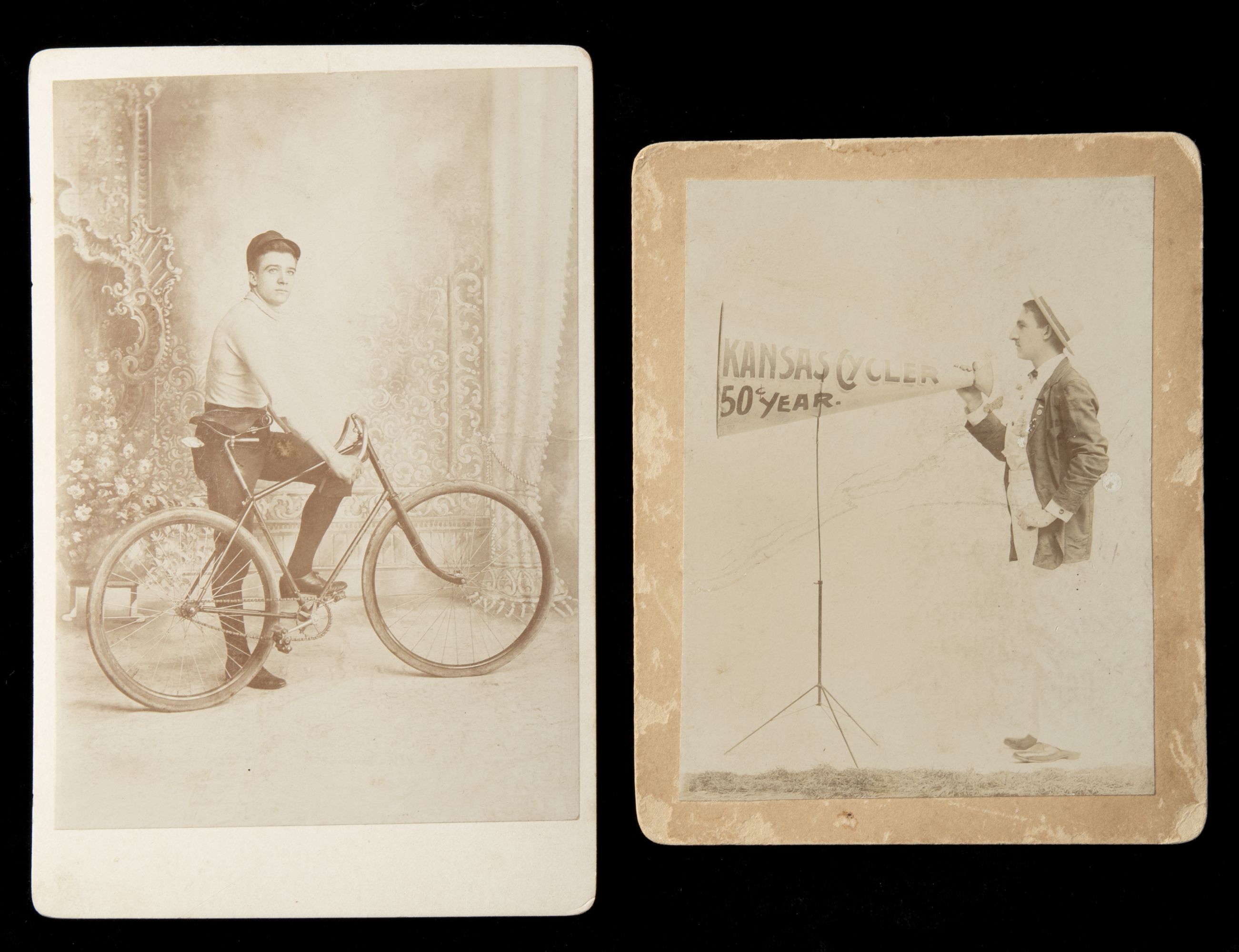 TEN 19TH CENTURY IMAGES OF CYCLISTS AND BICYCLES