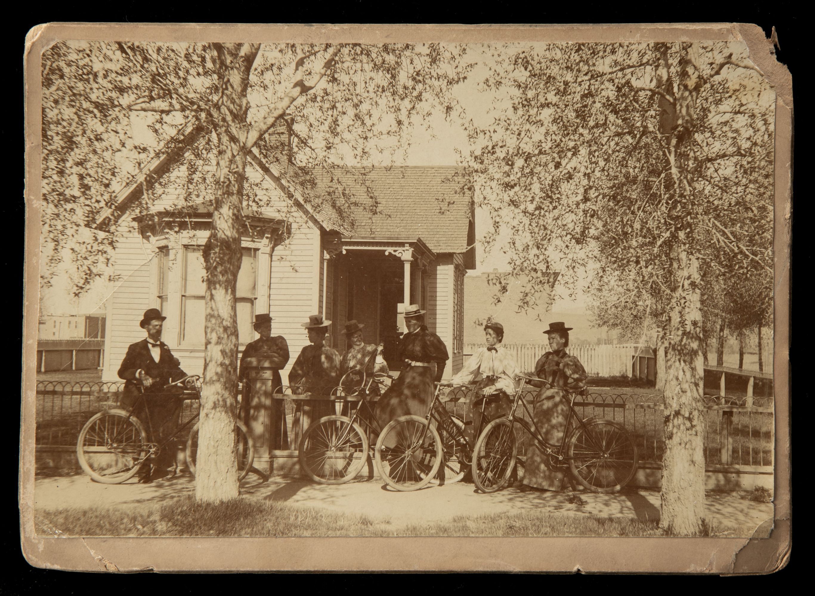 TEN 19TH CENTURY IMAGES OF CYCLISTS AND BICYCLES