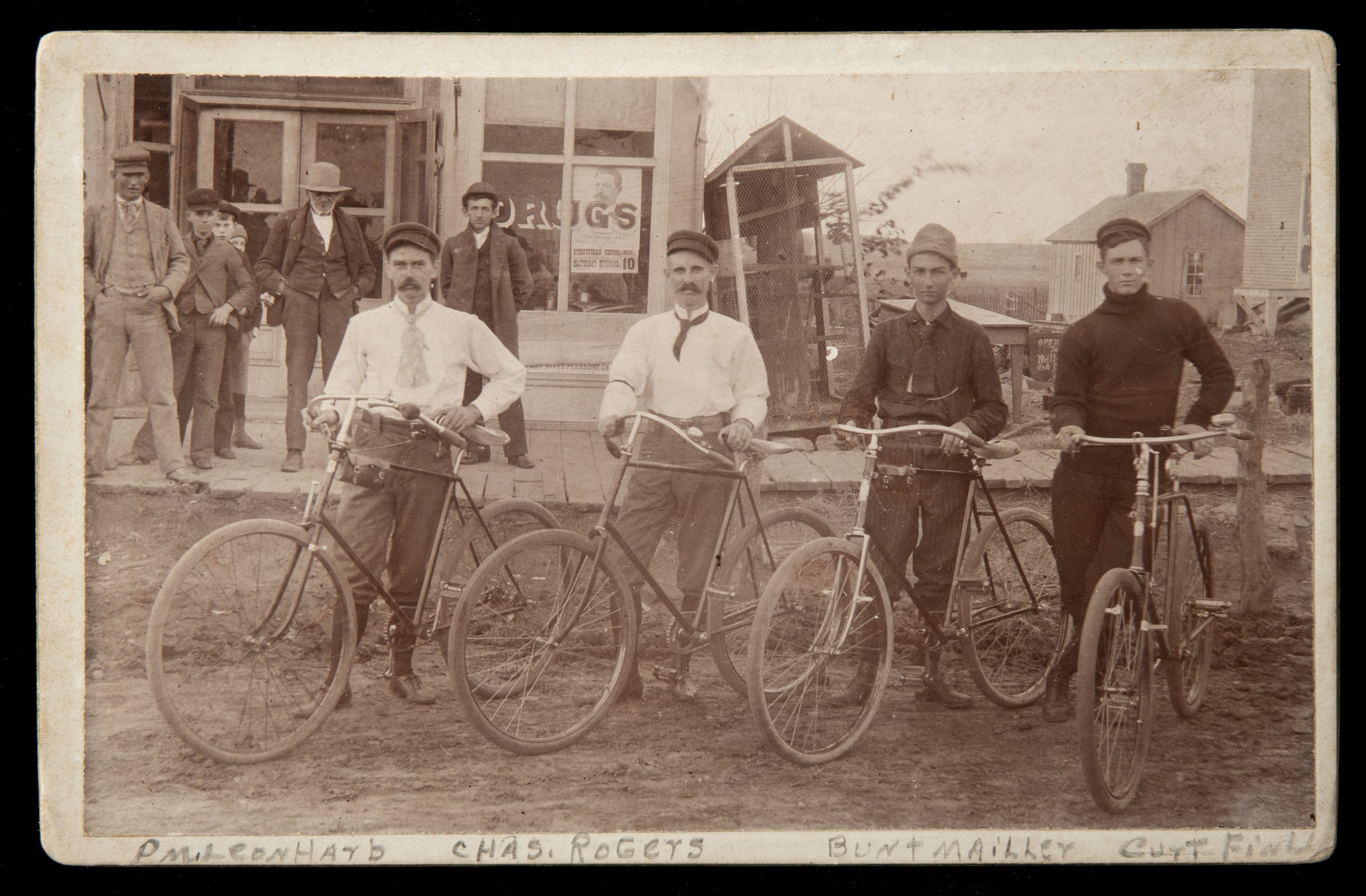 TEN 19TH CENTURY IMAGES OF CYCLISTS AND BICYCLES