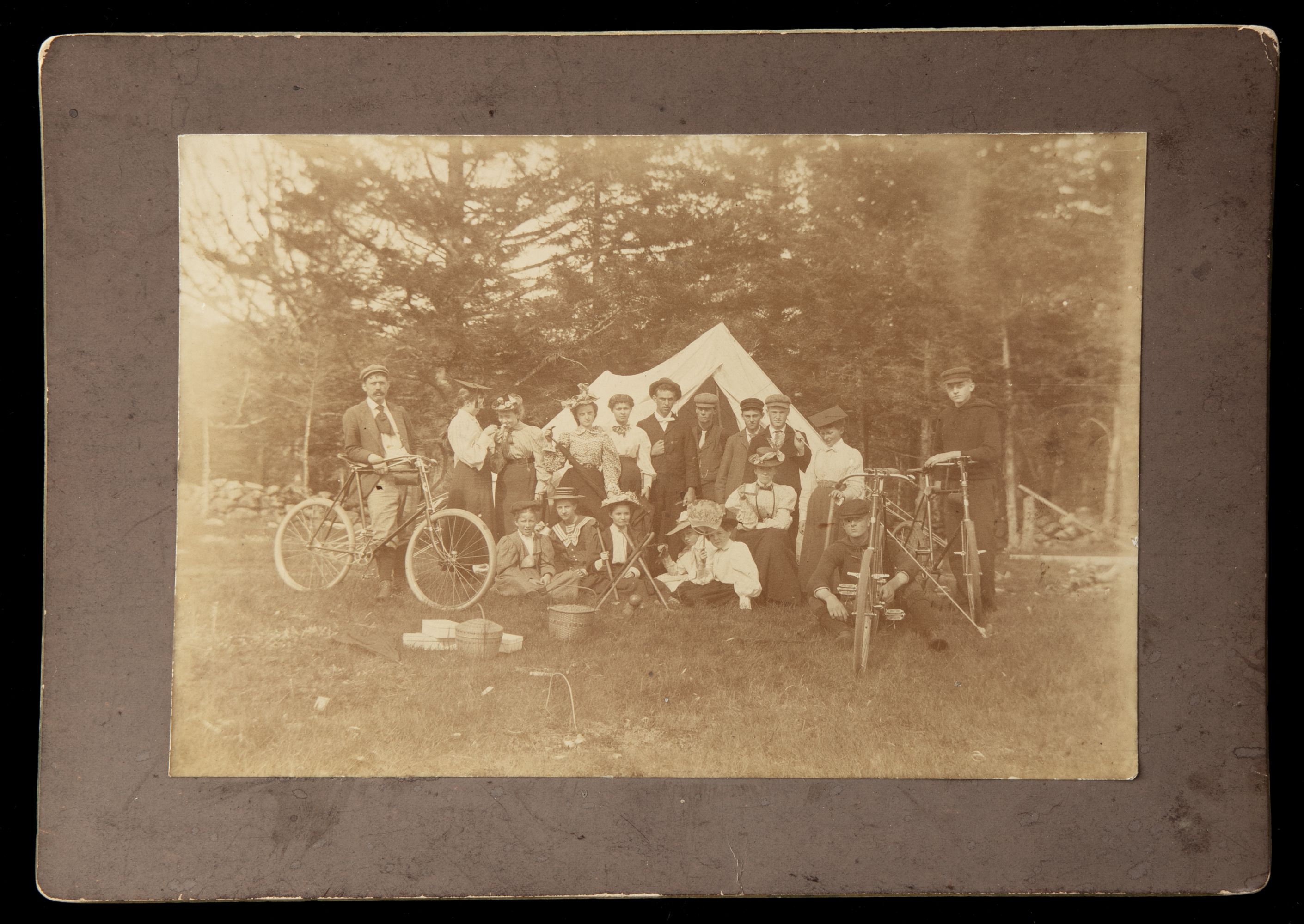 TEN 19TH CENTURY IMAGES OF CYCLISTS AND BICYCLES