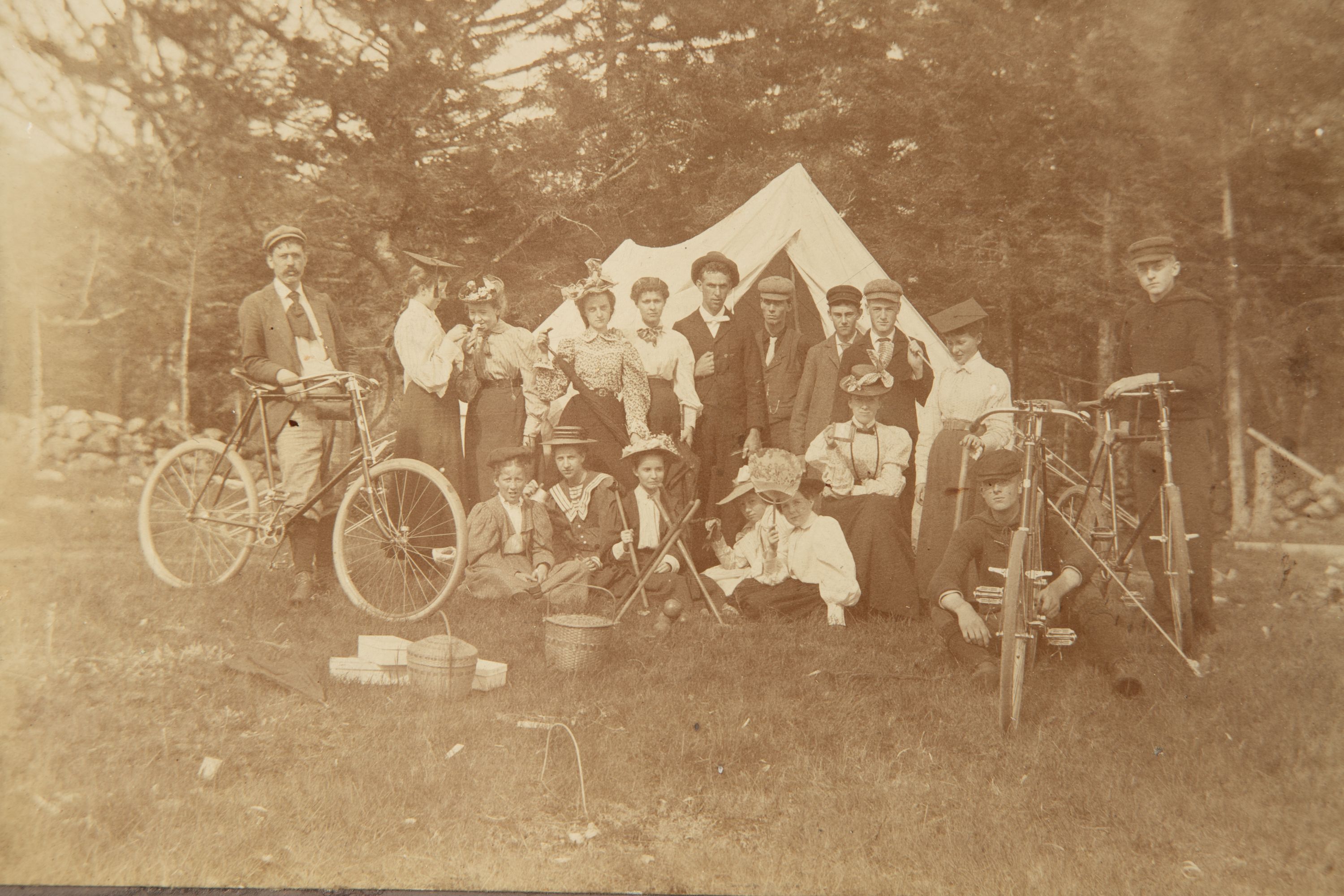 TEN 19TH CENTURY IMAGES OF CYCLISTS AND BICYCLES