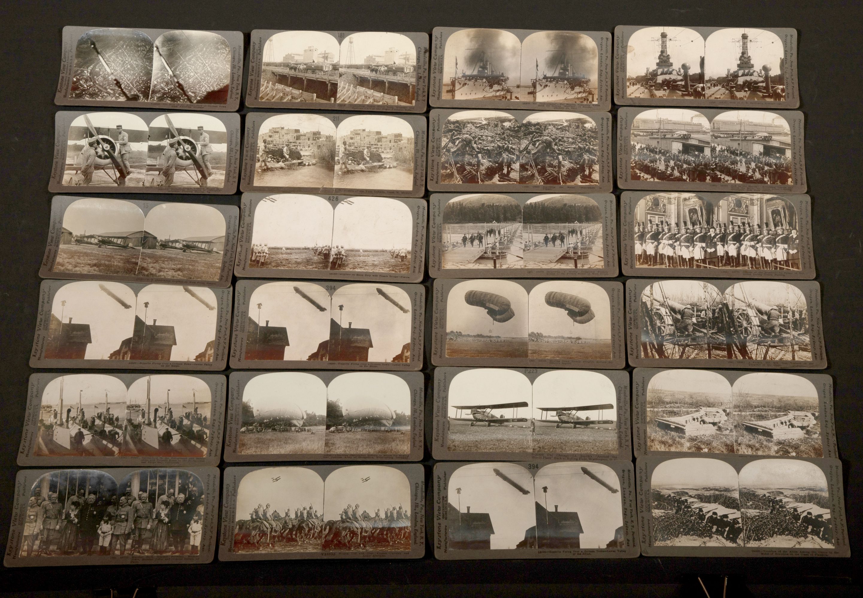 APPROXIMATELY 198 REAL PHOTO KEYSTONE STEREO VIEWS