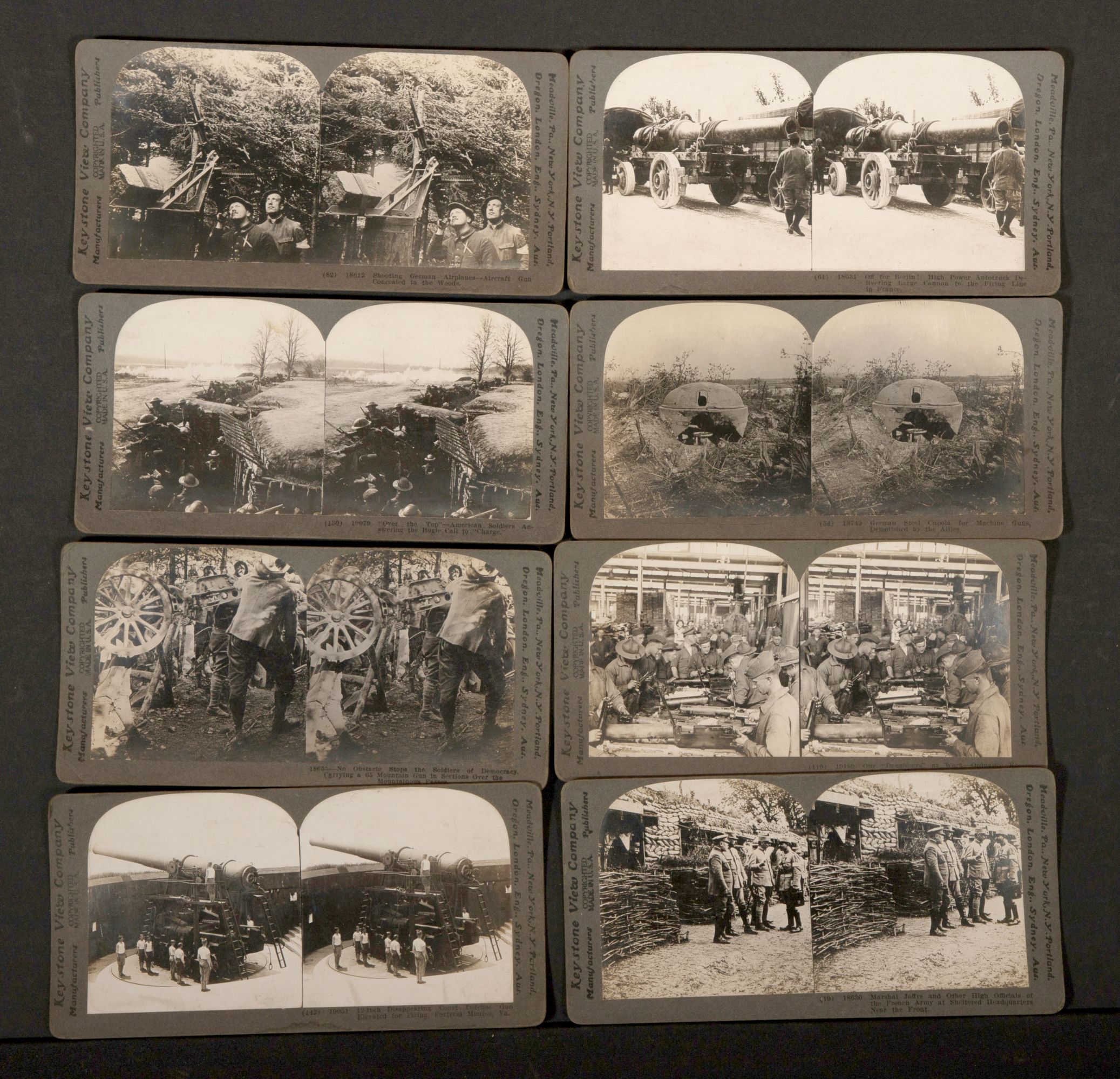 APPROXIMATELY 198 REAL PHOTO KEYSTONE STEREO VIEWS