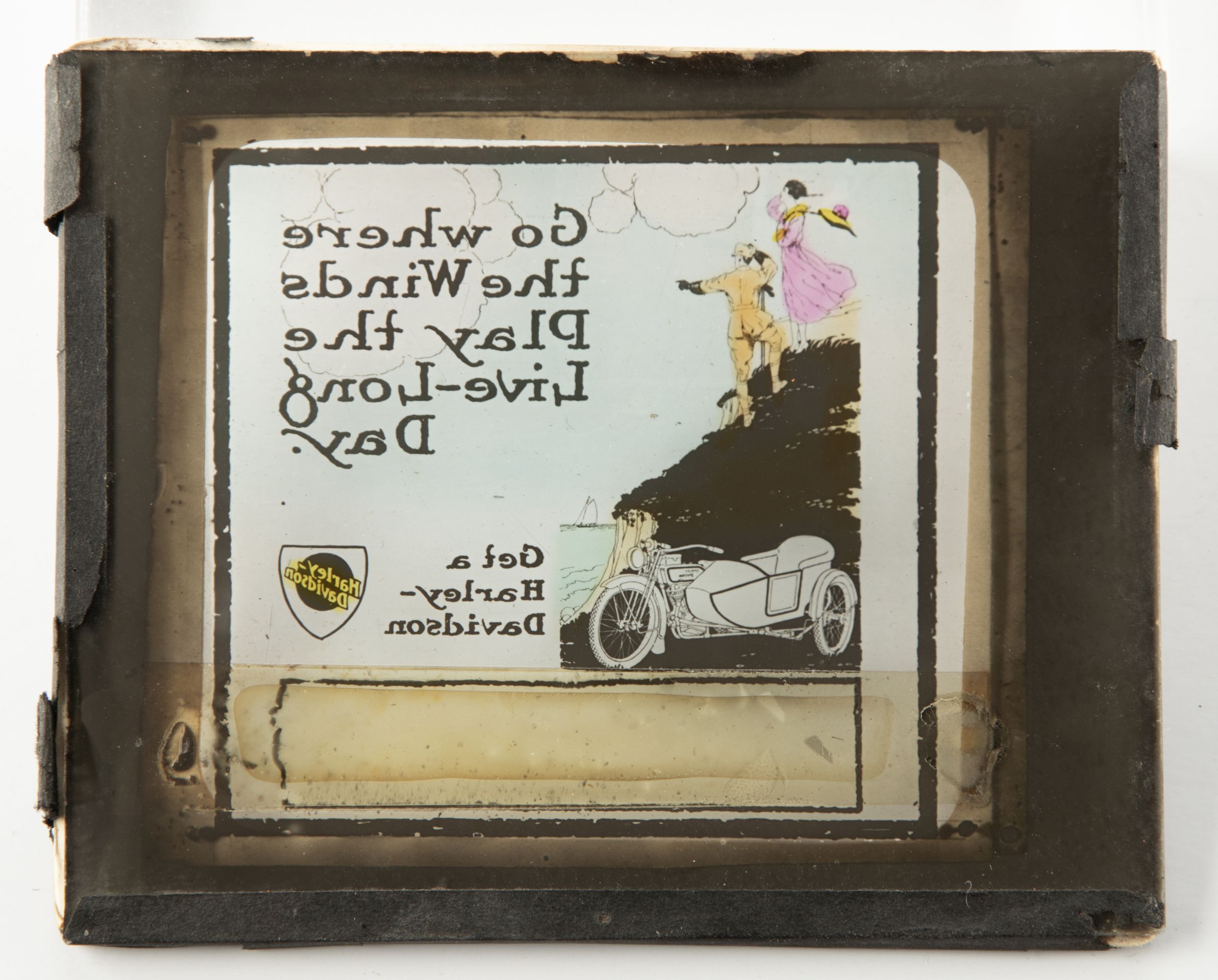 RARE EARLY HARLEY DAVIDSON LANTERN SLIDES & MOVIE STILL