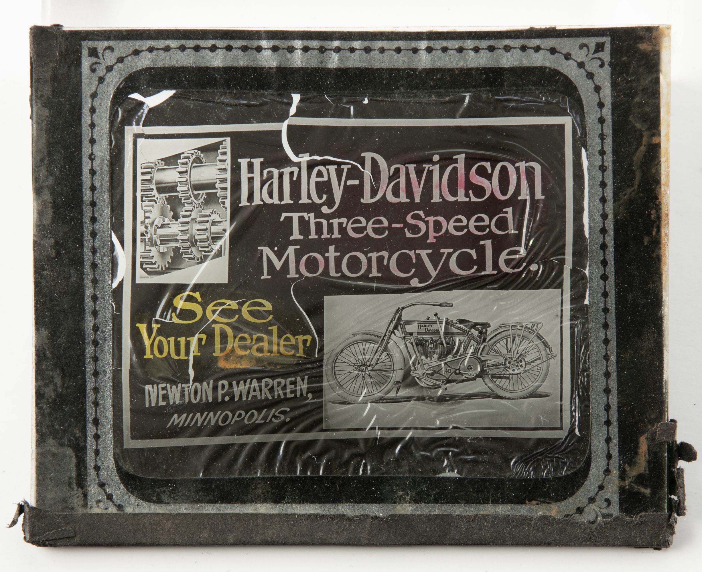 RARE EARLY HARLEY DAVIDSON LANTERN SLIDES & MOVIE STILL