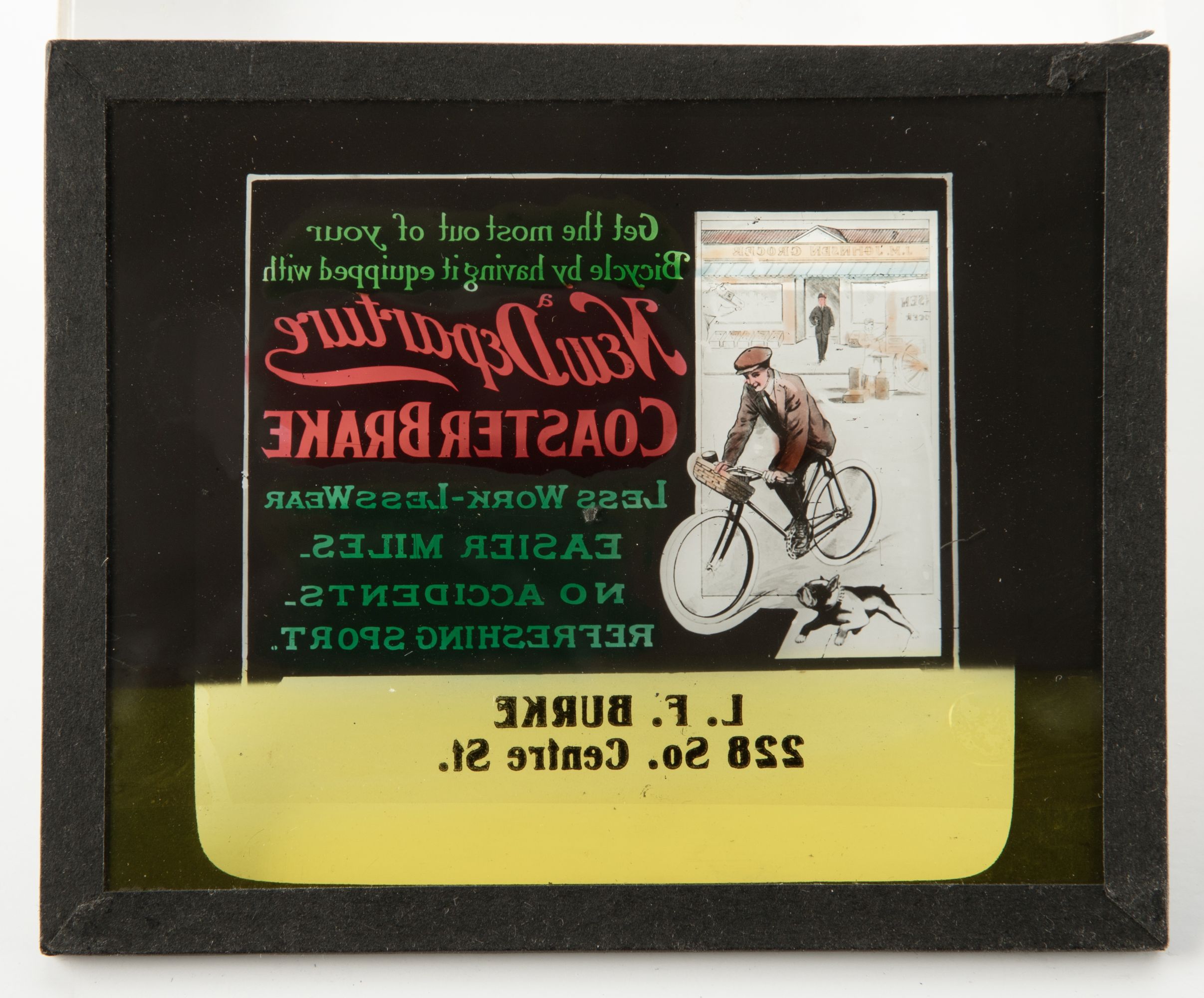 HARLEY DAVIDSON & NATIONAL BICYCLE MAGIC LANTERN SLIDES