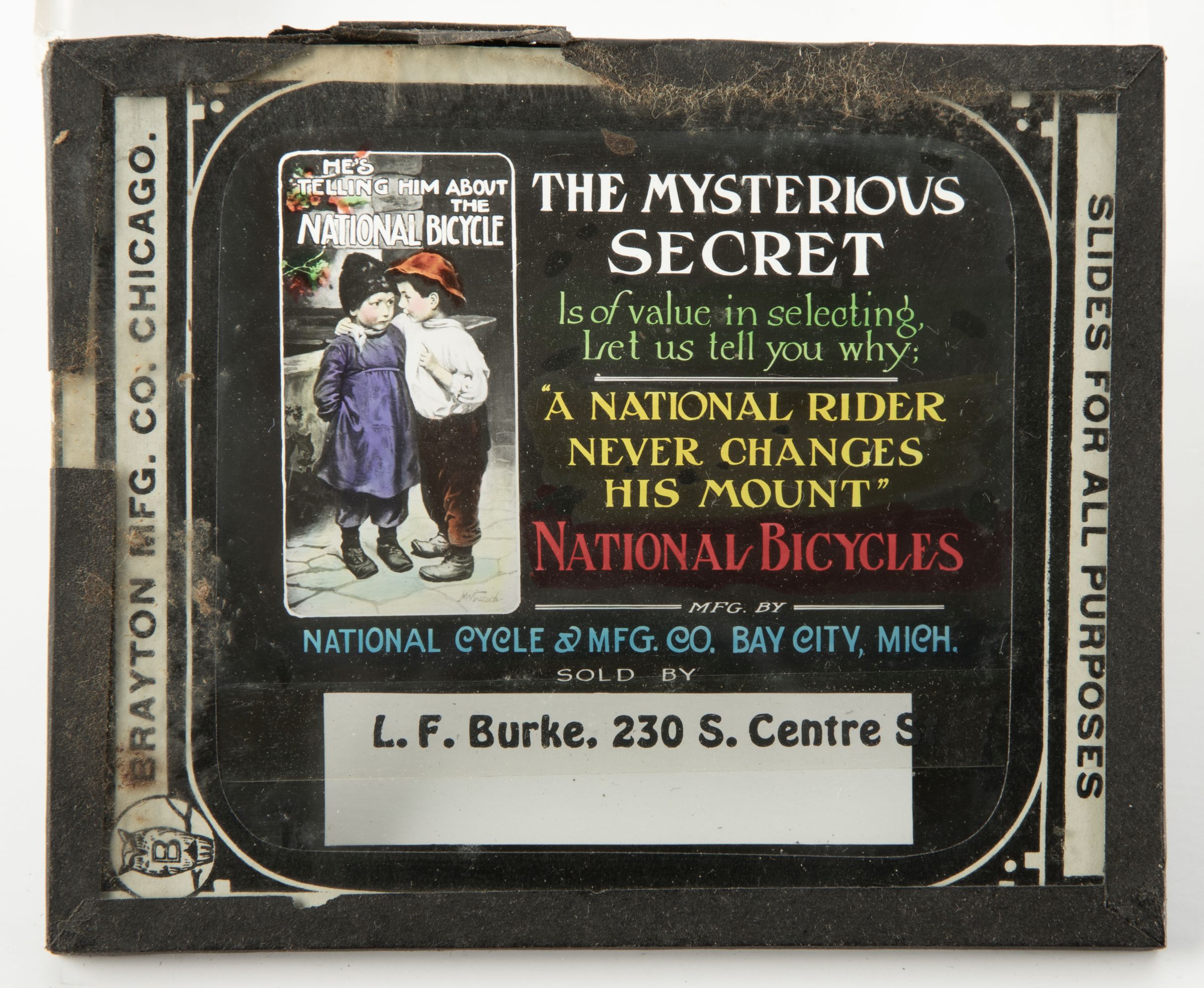 HARLEY DAVIDSON & NATIONAL BICYCLE MAGIC LANTERN SLIDES