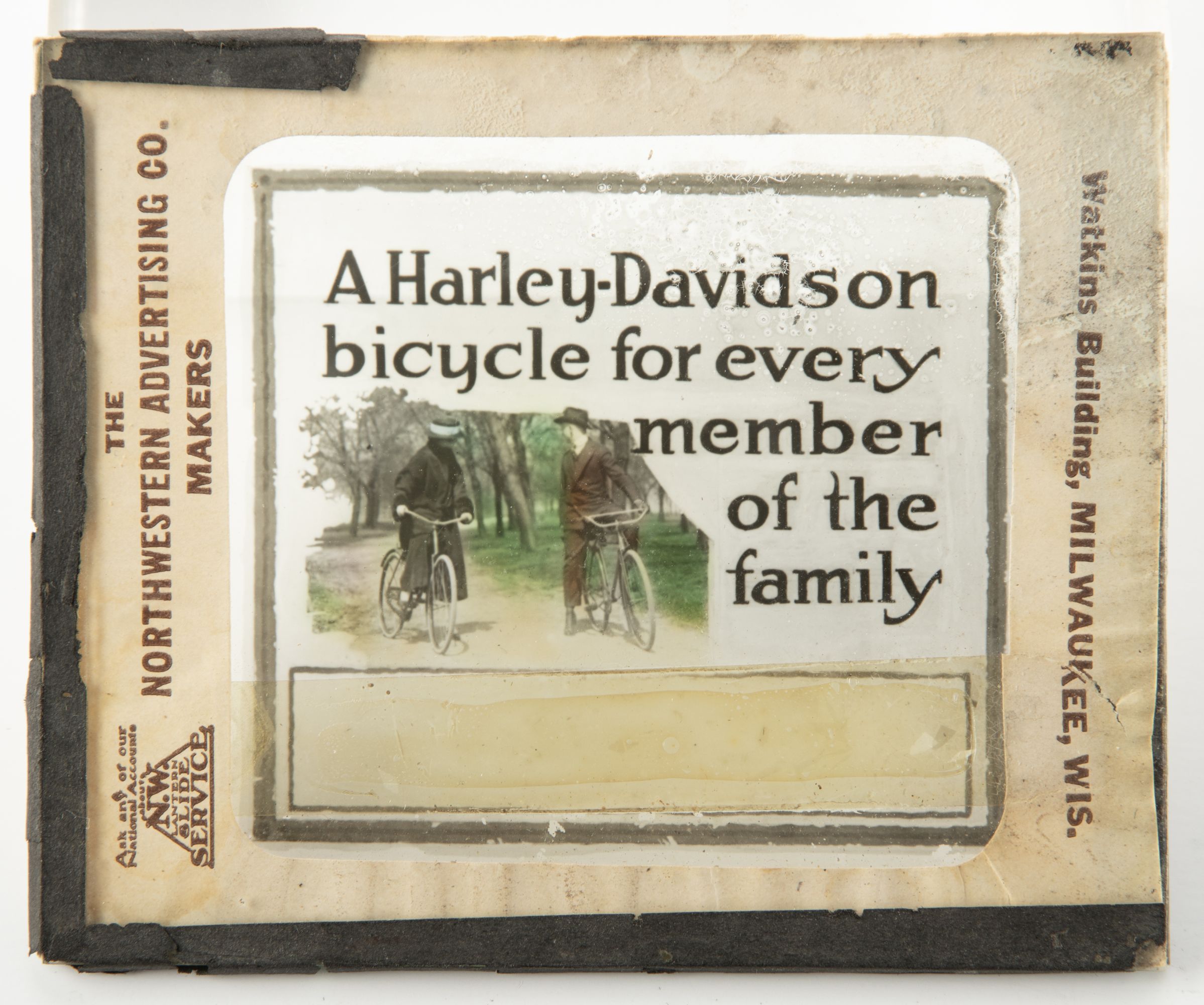 HARLEY DAVIDSON & NATIONAL BICYCLE MAGIC LANTERN SLIDES