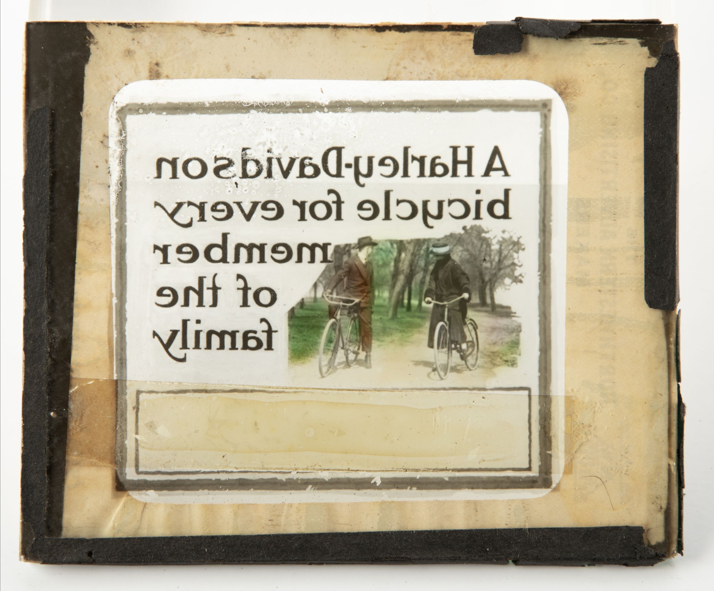 HARLEY DAVIDSON & NATIONAL BICYCLE MAGIC LANTERN SLIDES