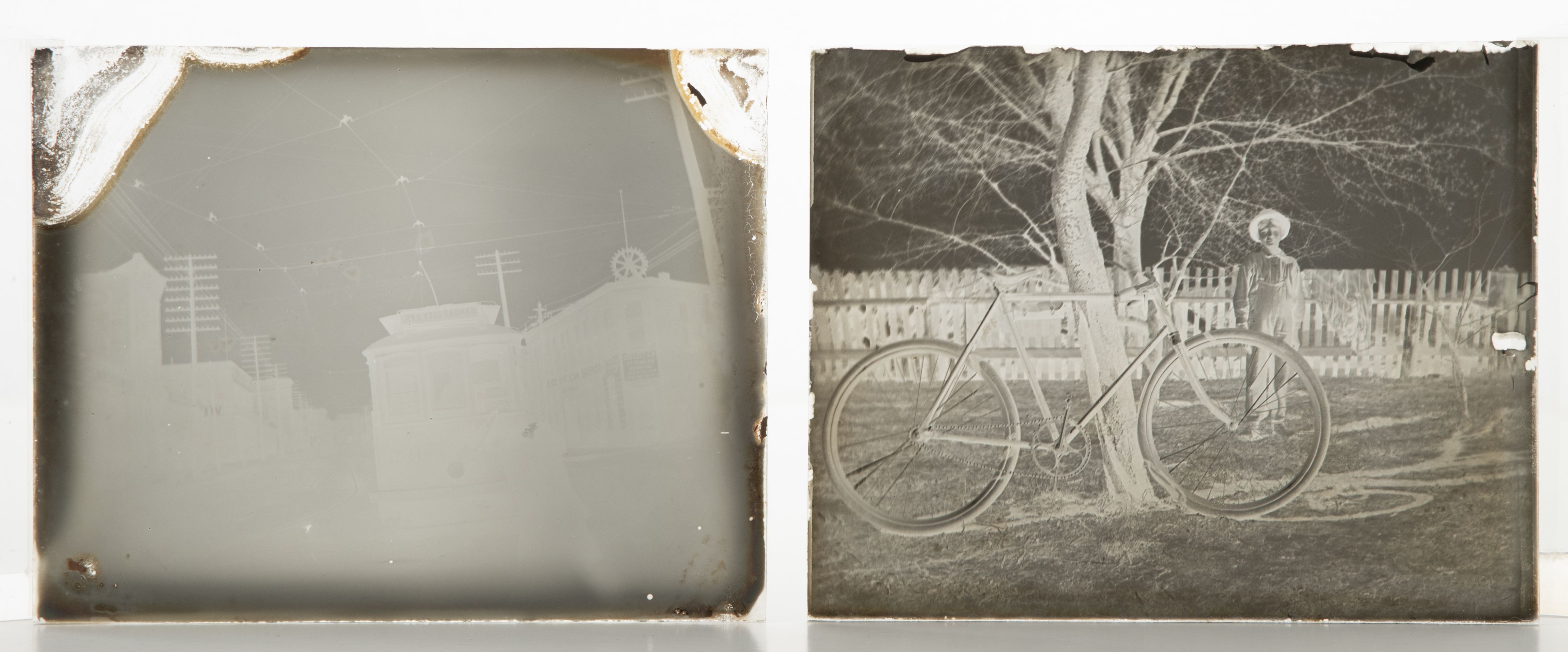 FOURTEEN 19TH C. GLASS PLATE NEGATIVES MISSOURI TOWNS