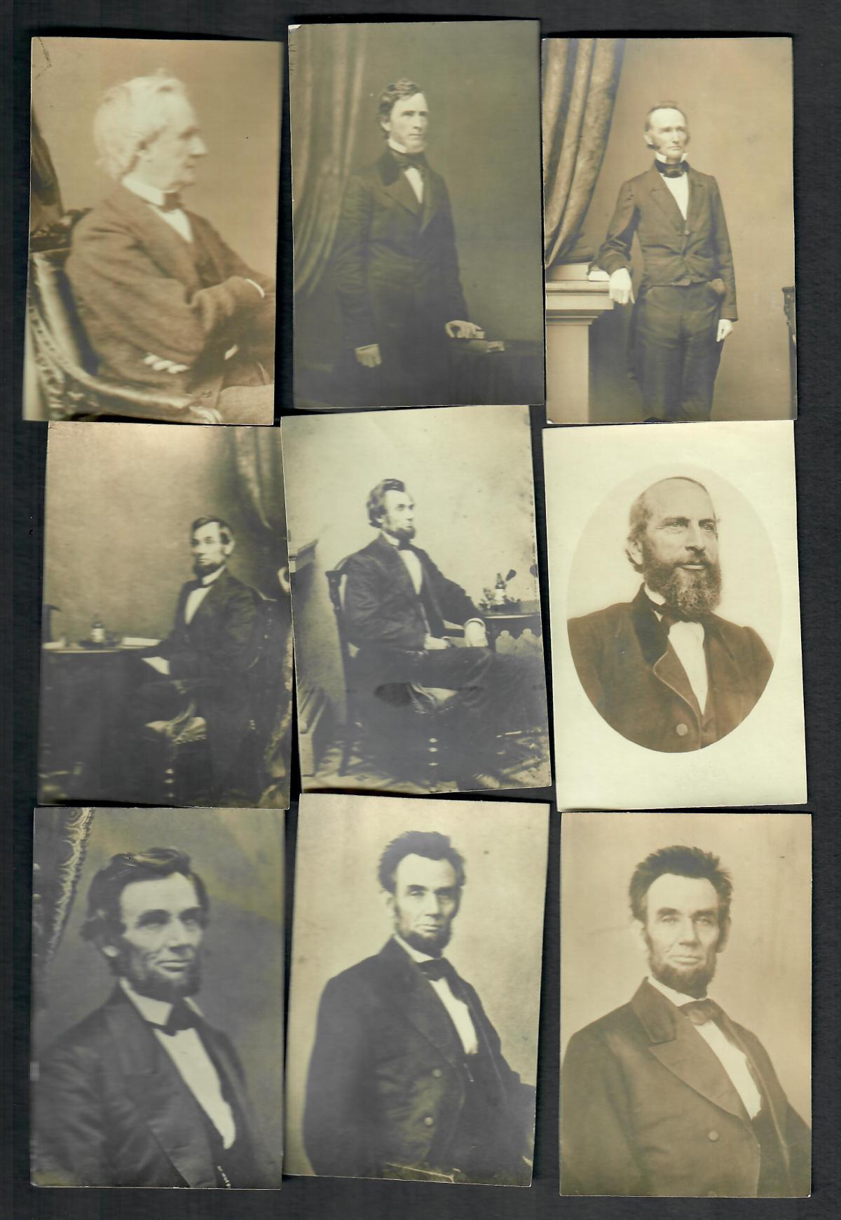 CIVIL WAR AND POLITICAL FIGURE CDV & OTHER IMAGE TYPES