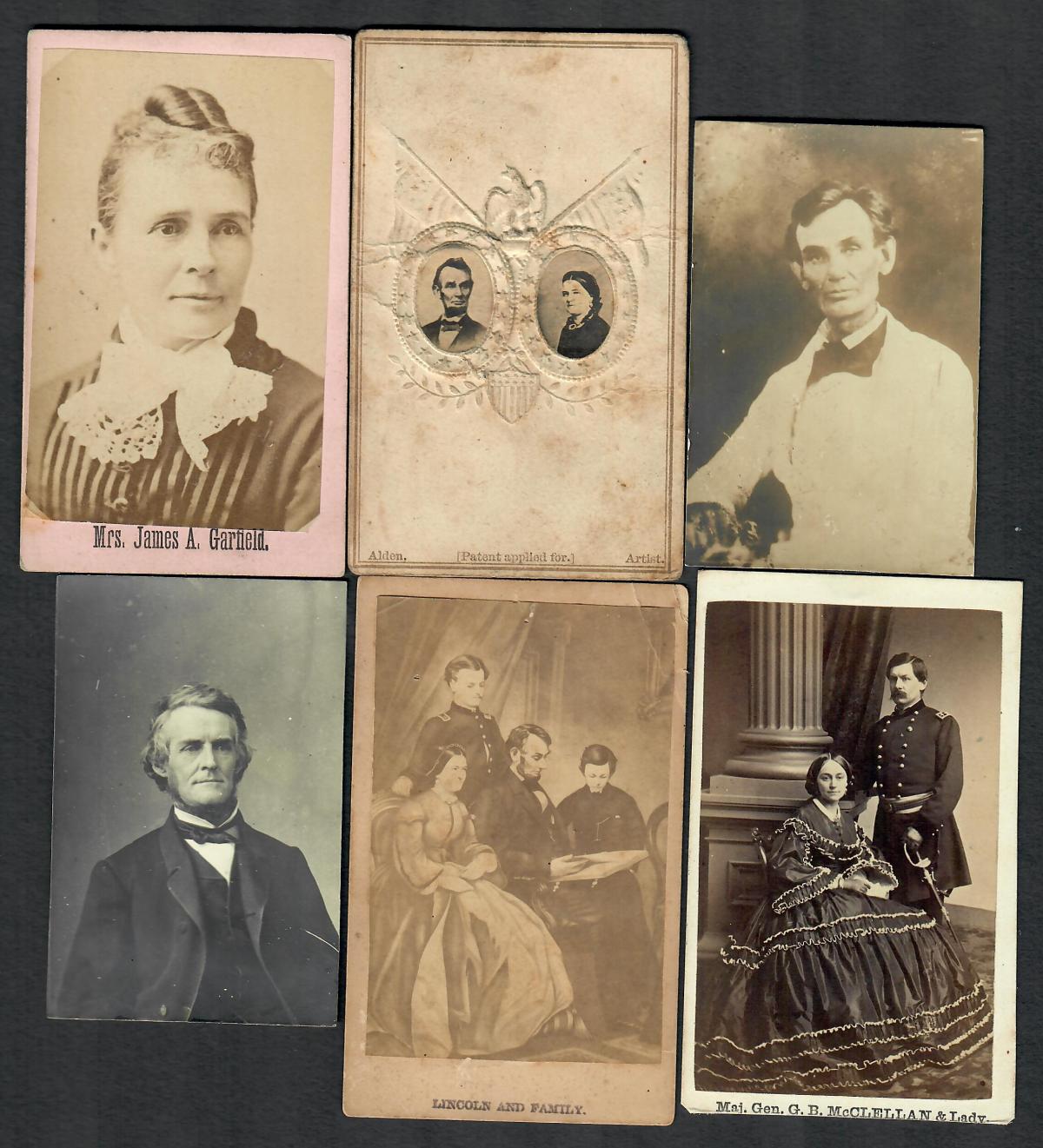 CIVIL WAR AND POLITICAL FIGURE CDV & OTHER IMAGE TYPES